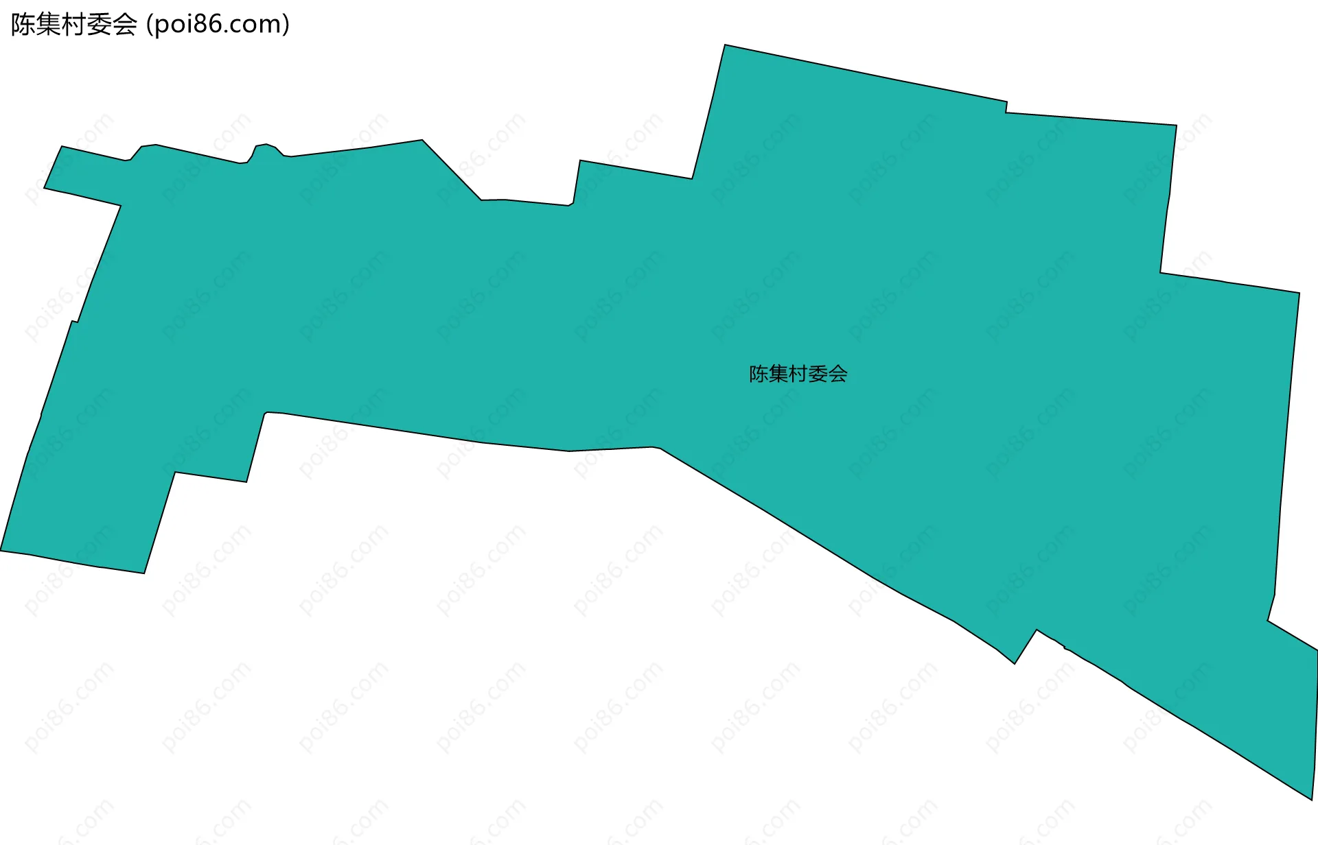 陈集村委会边界地图