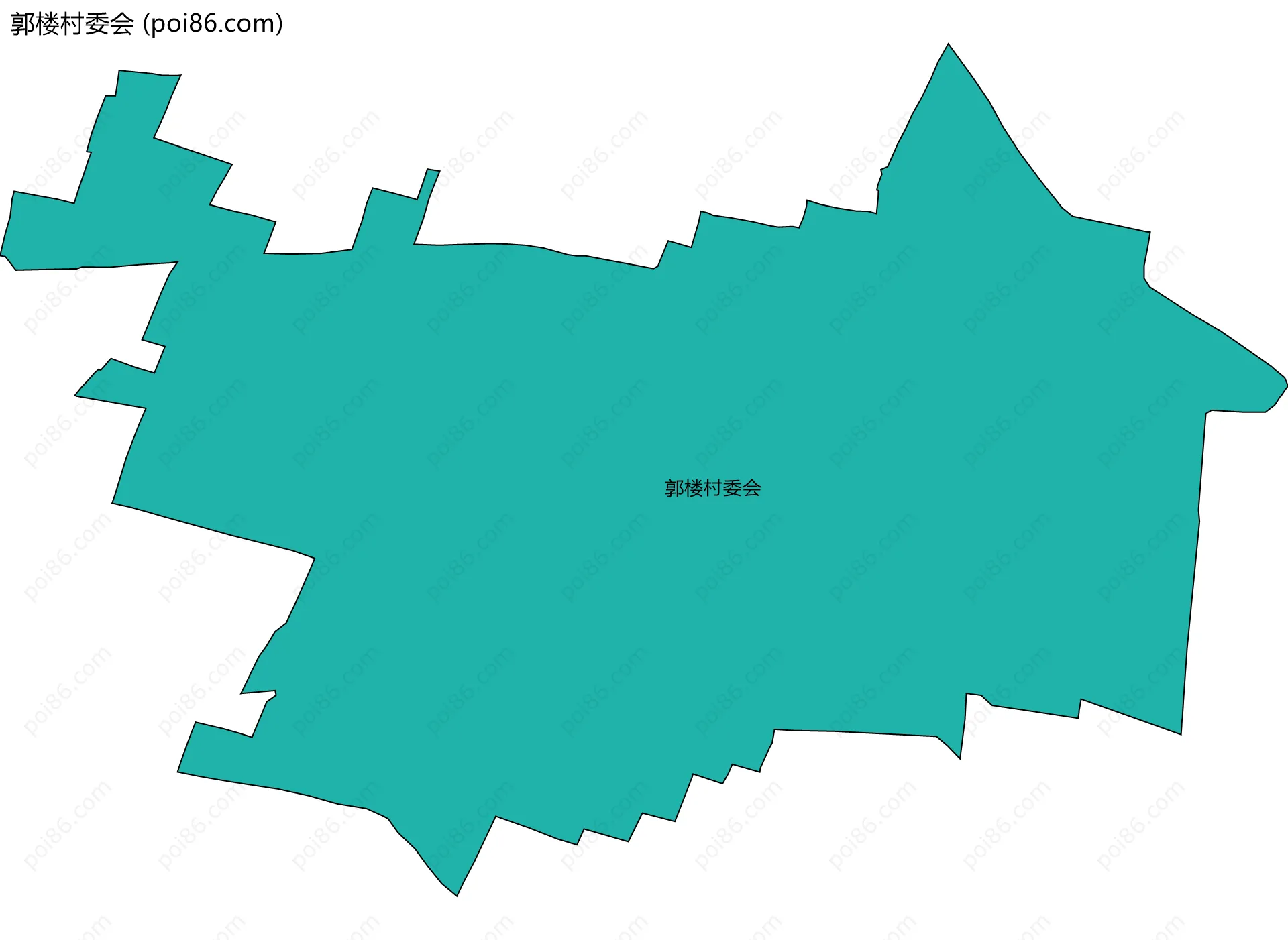 郭楼村委会边界地图