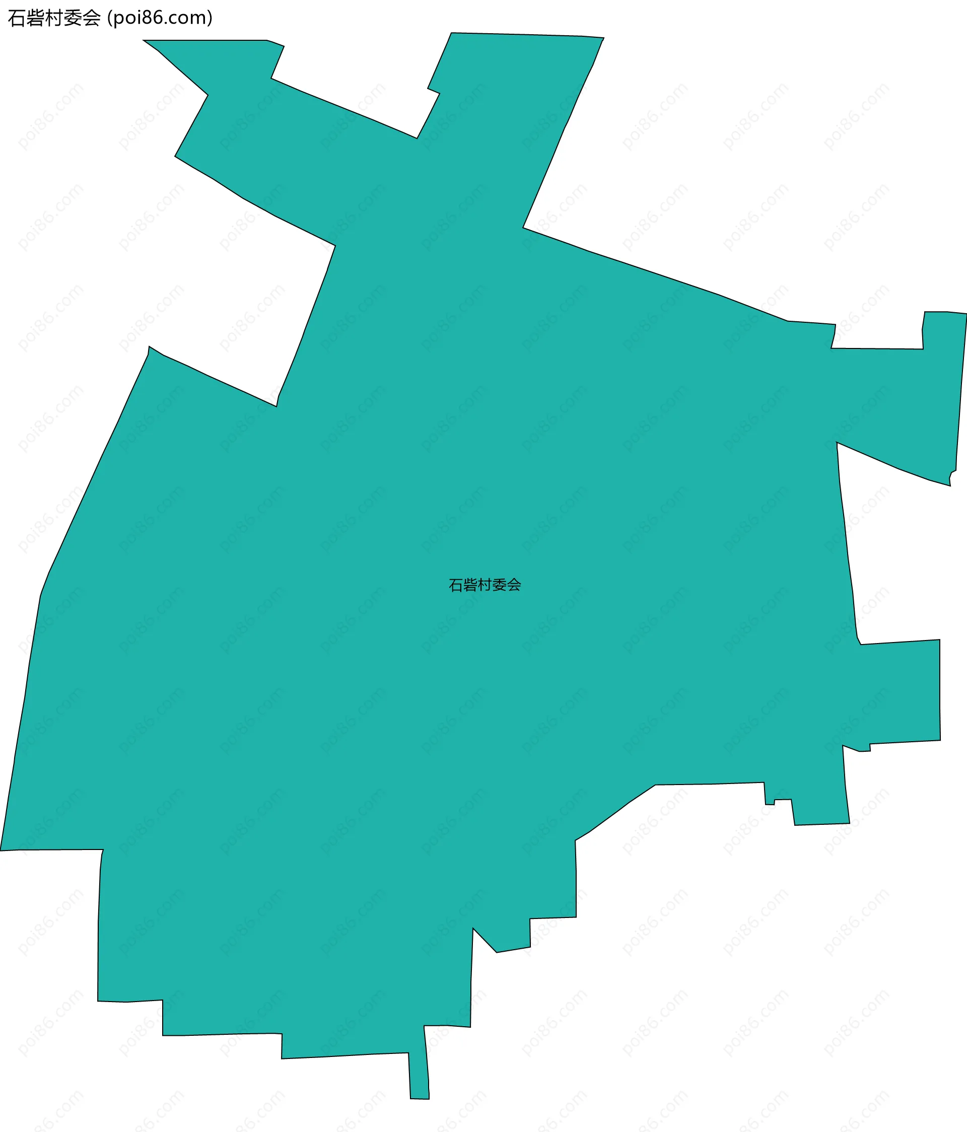 石砦村委会边界地图