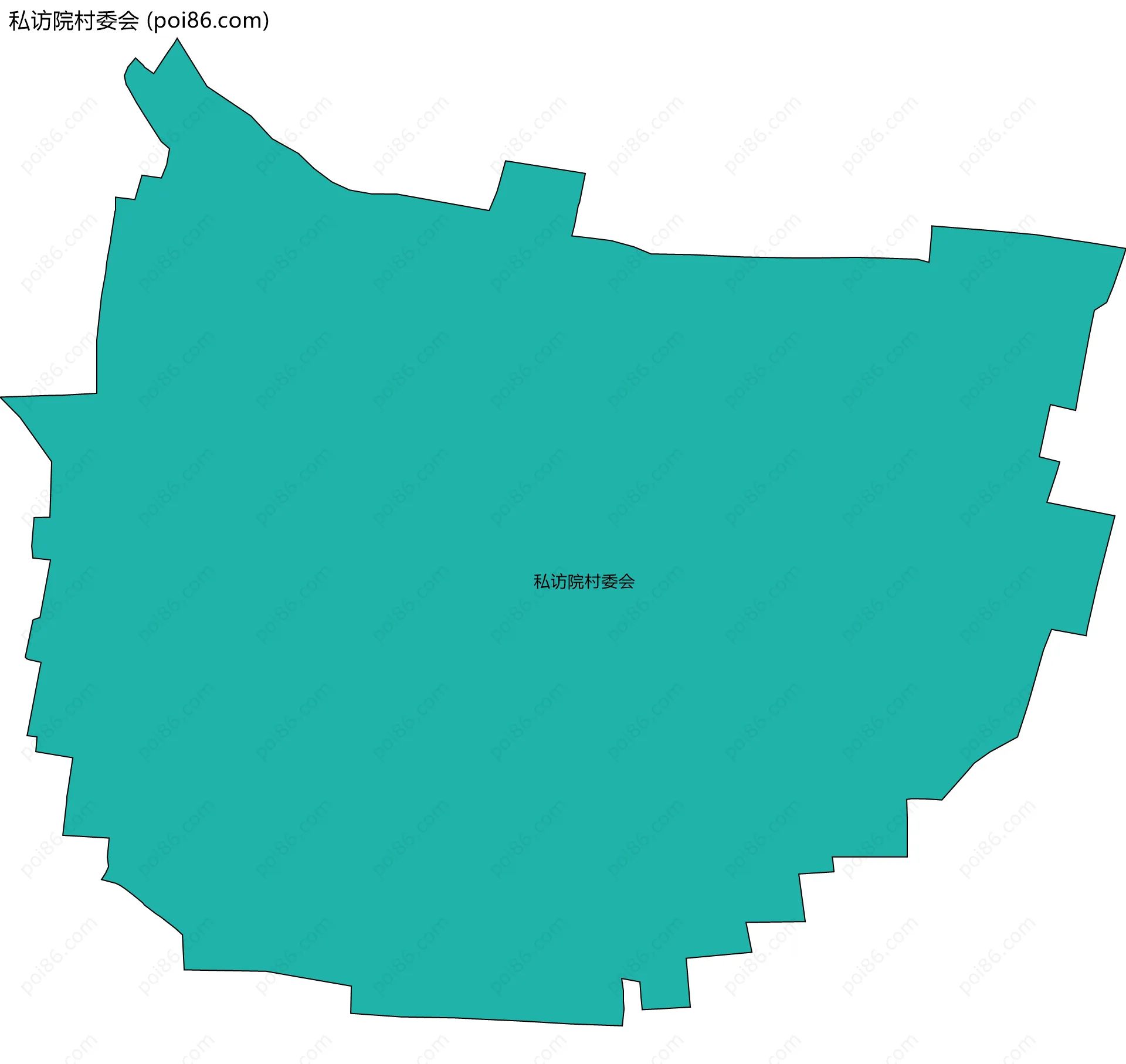 私访院村委会边界地图