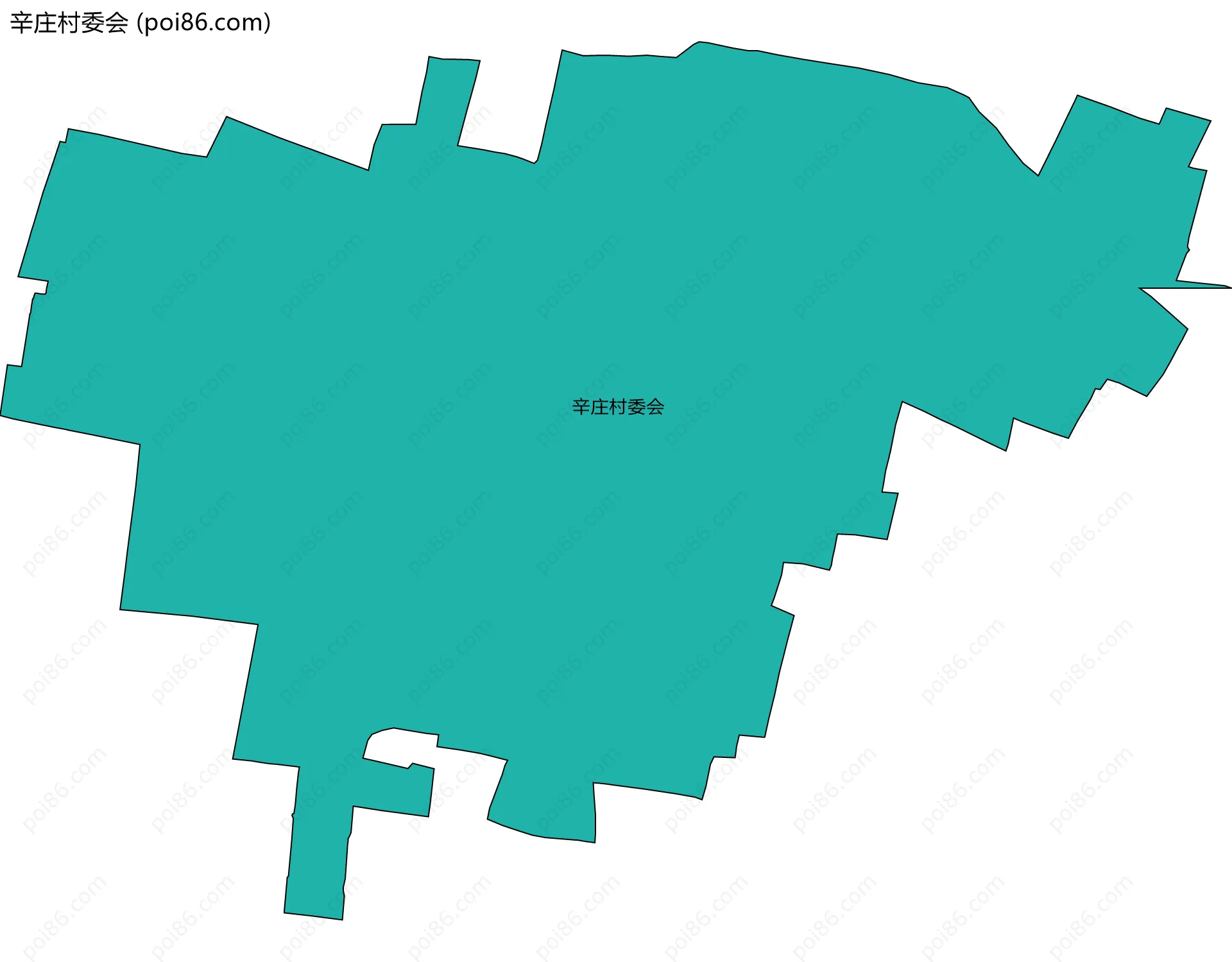 辛庄村委会边界地图