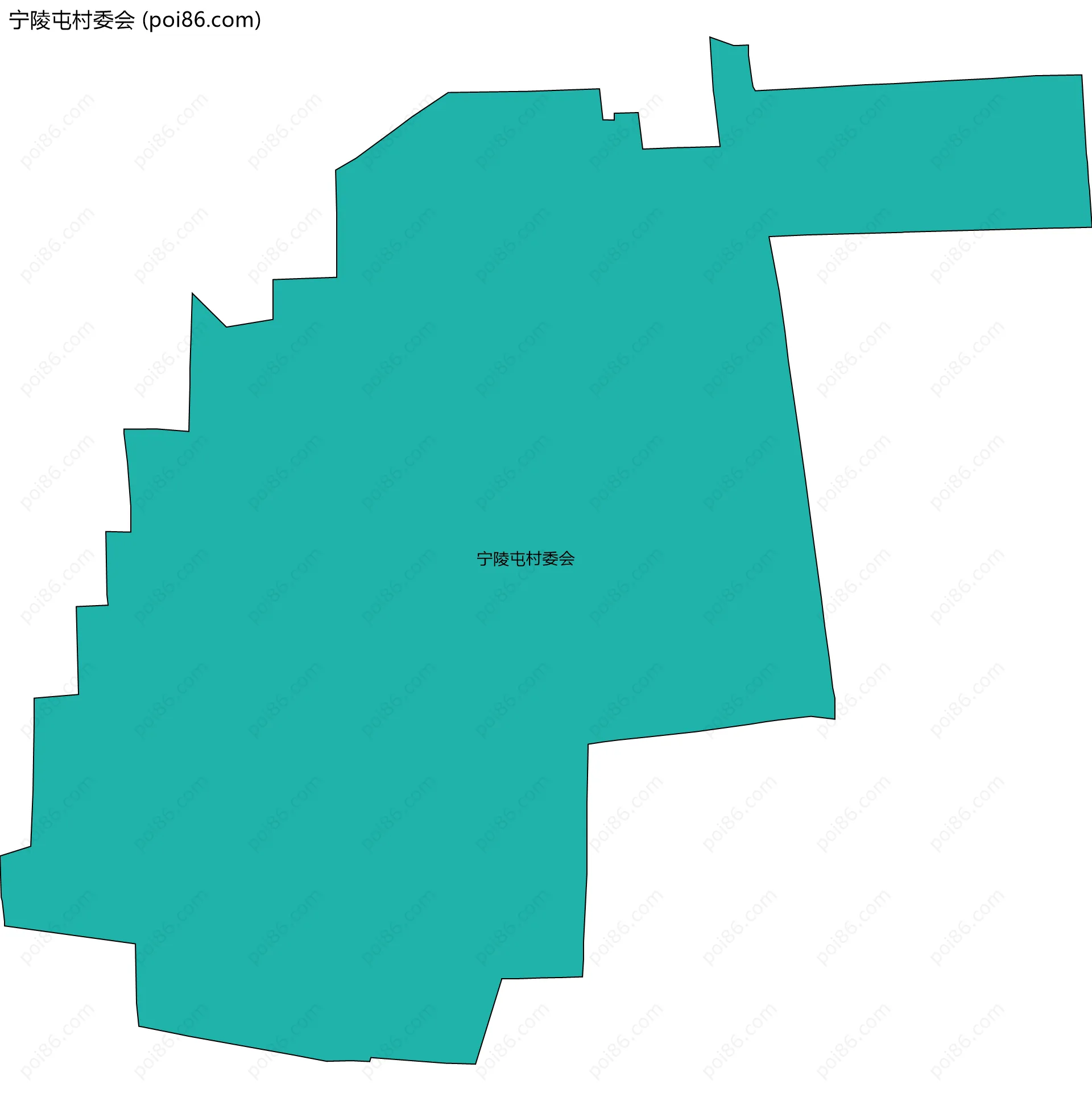 宁陵屯村委会边界地图