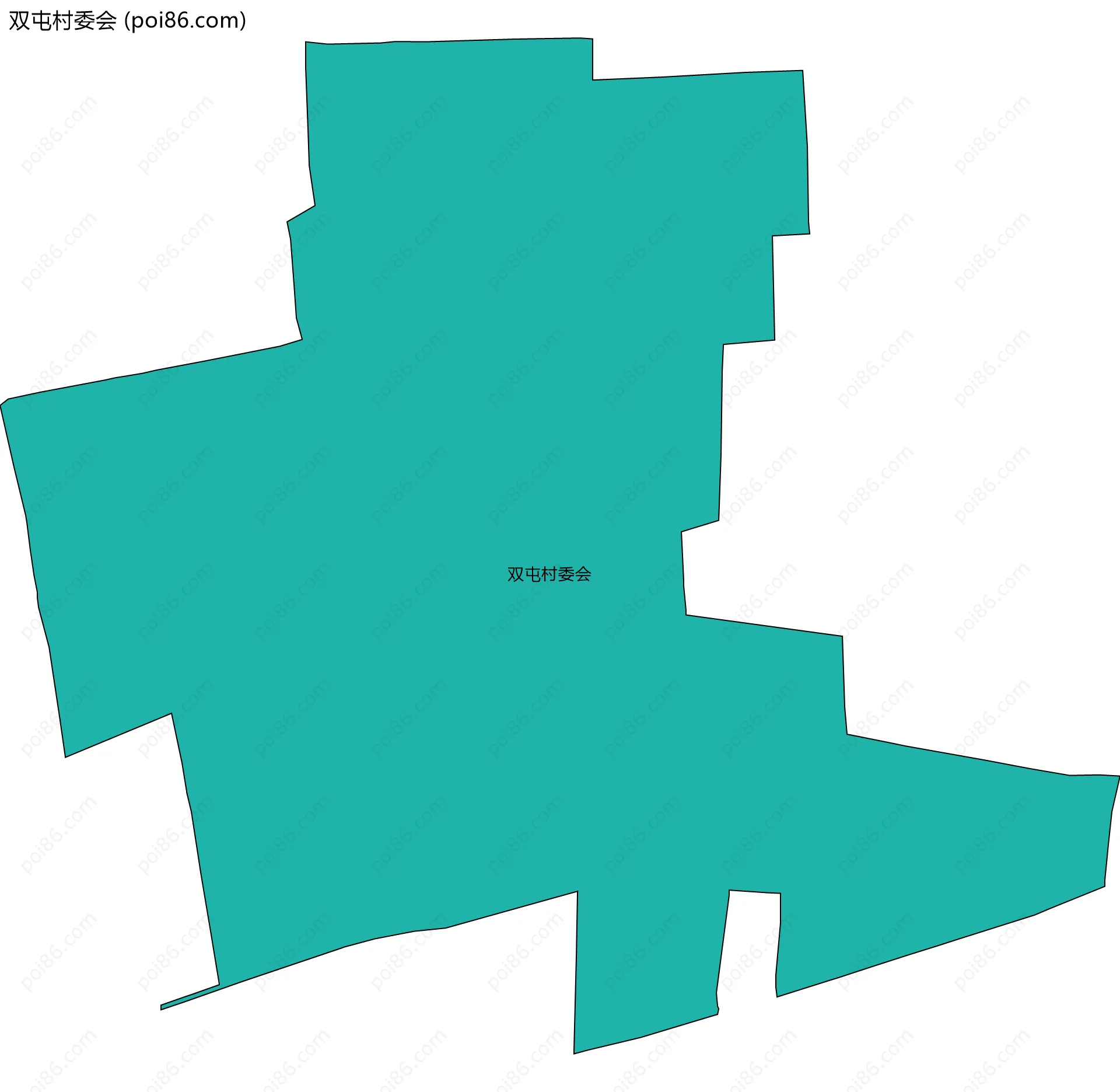 双屯村委会边界地图