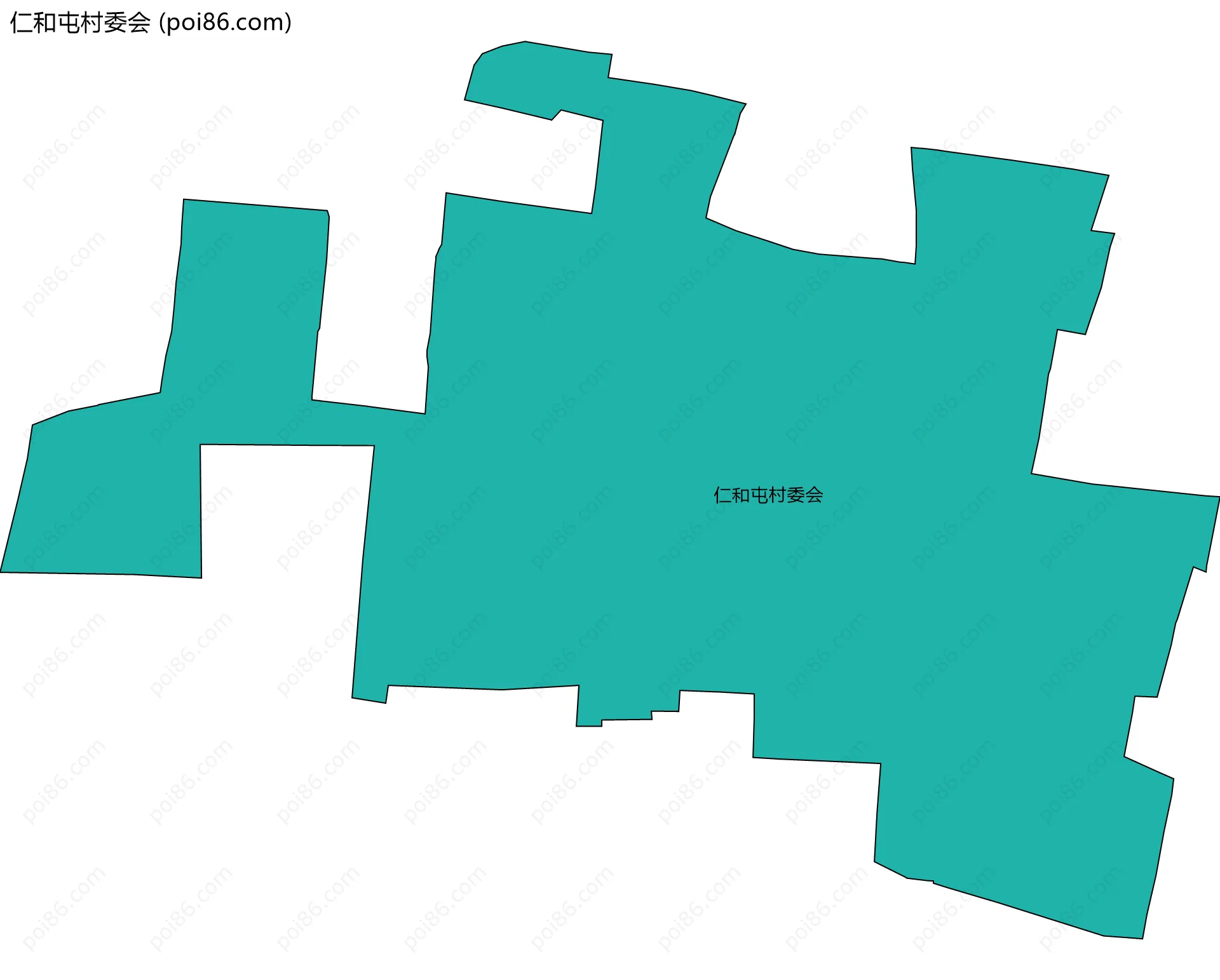 仁和屯村委会边界地图