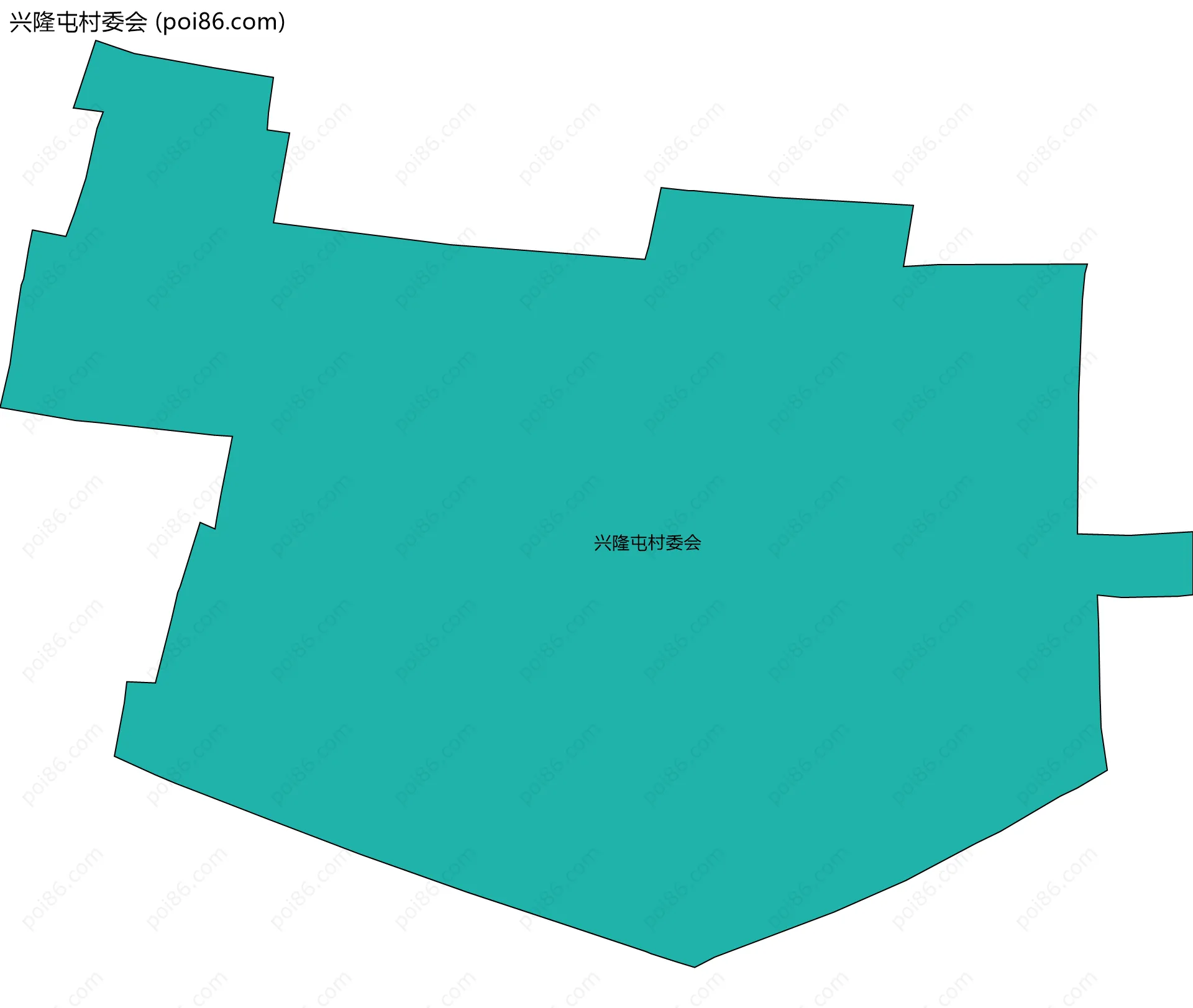 兴隆屯村委会边界地图
