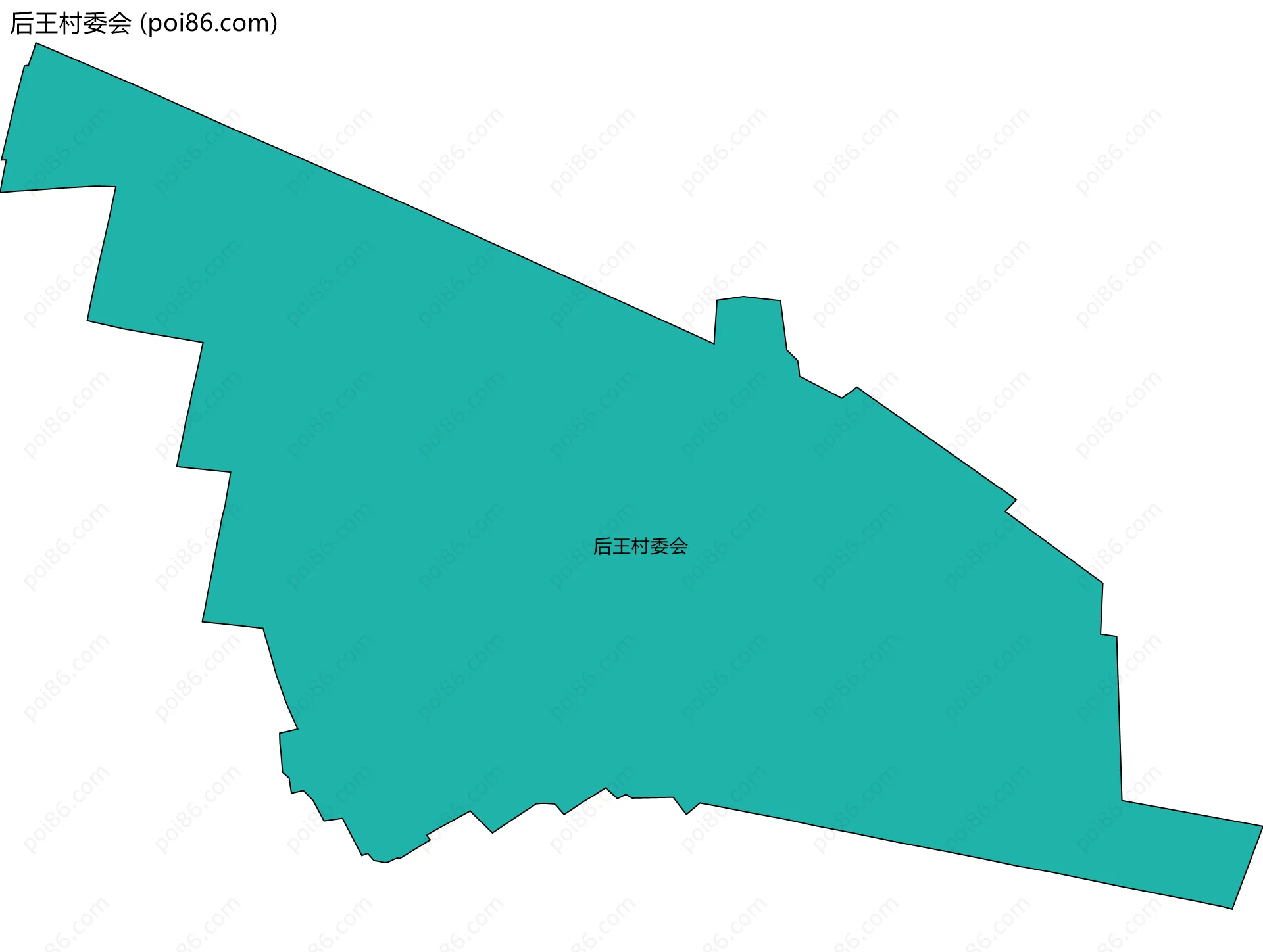 后王村委会边界地图