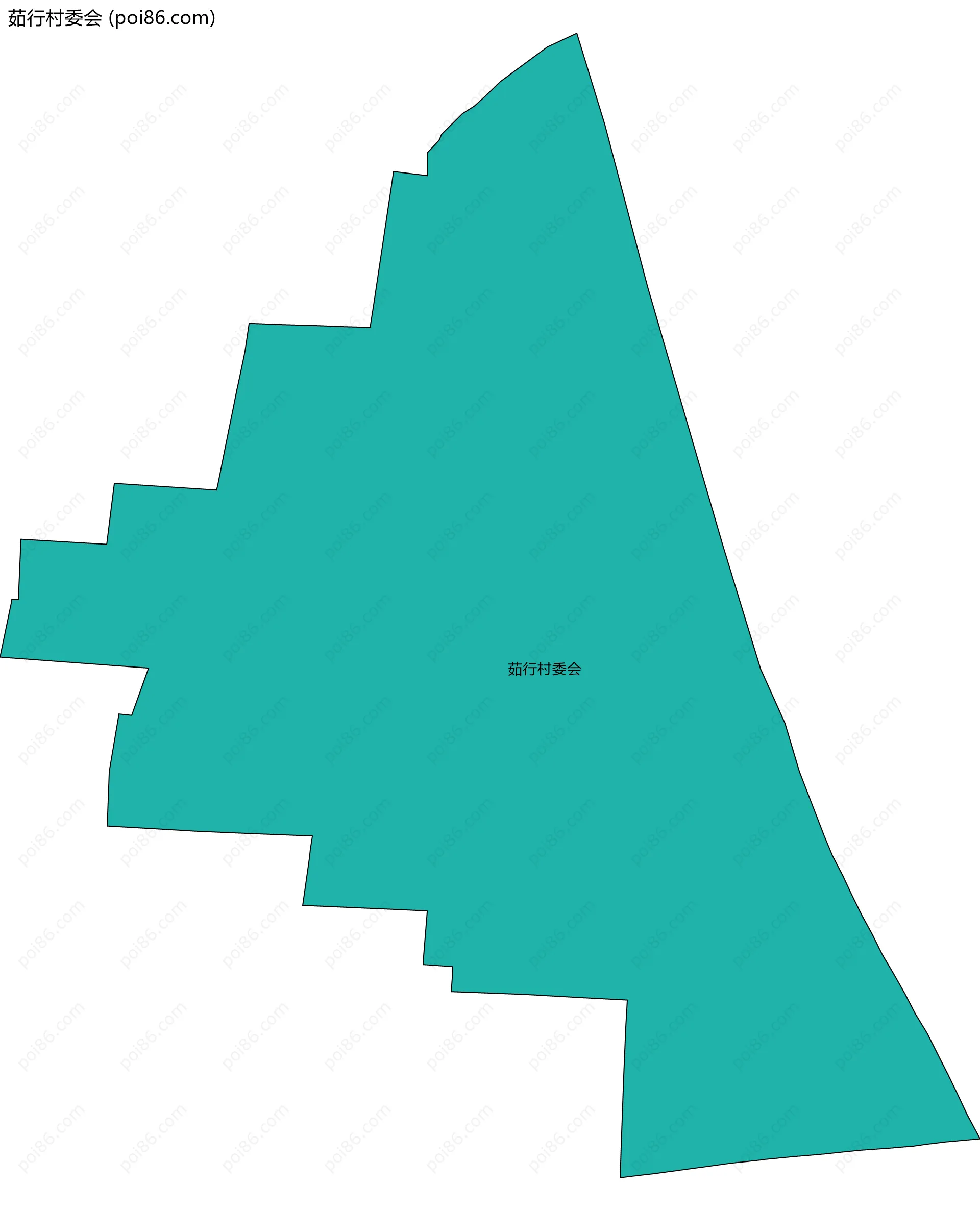 茹行村委会边界地图