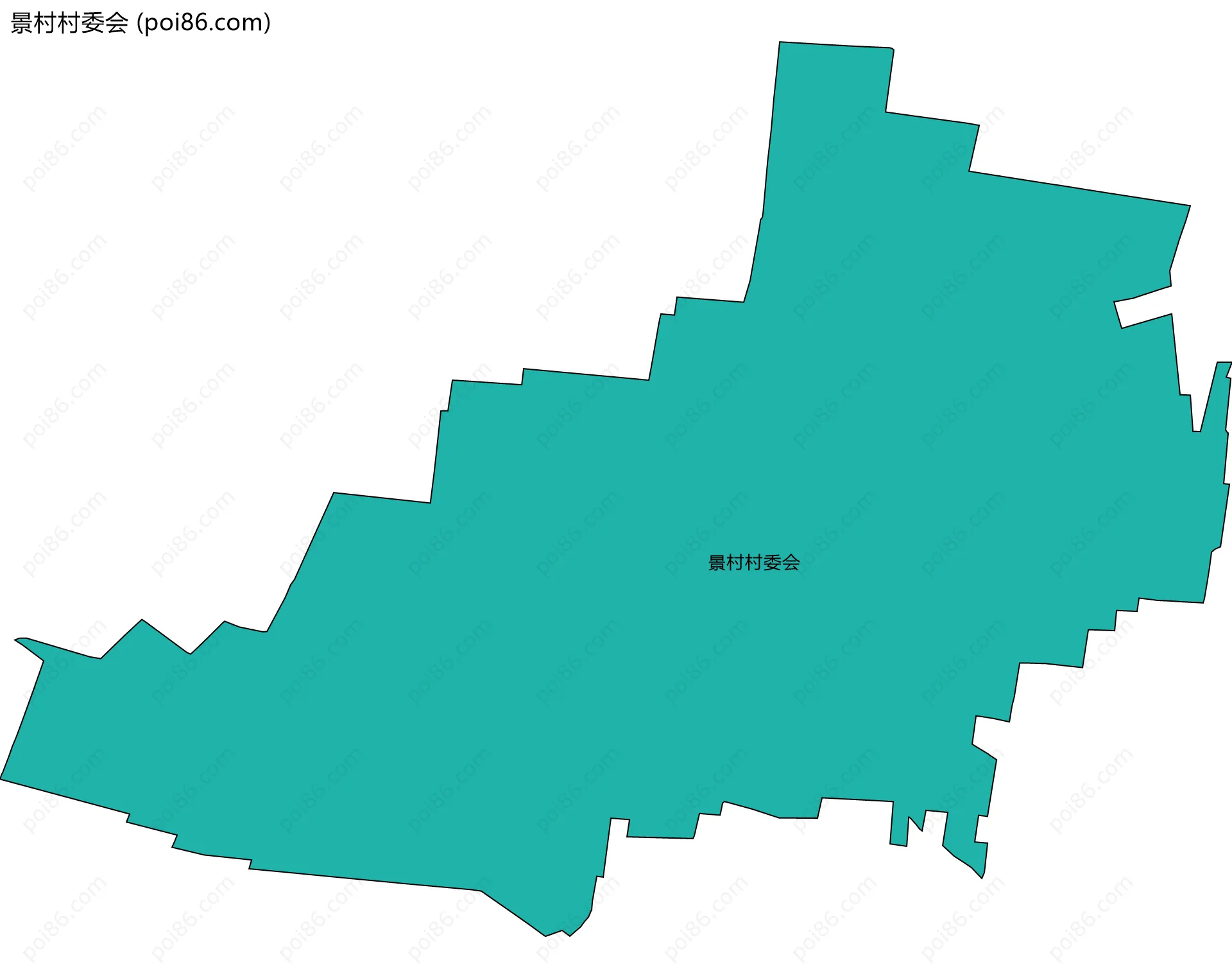 景村村委会边界地图