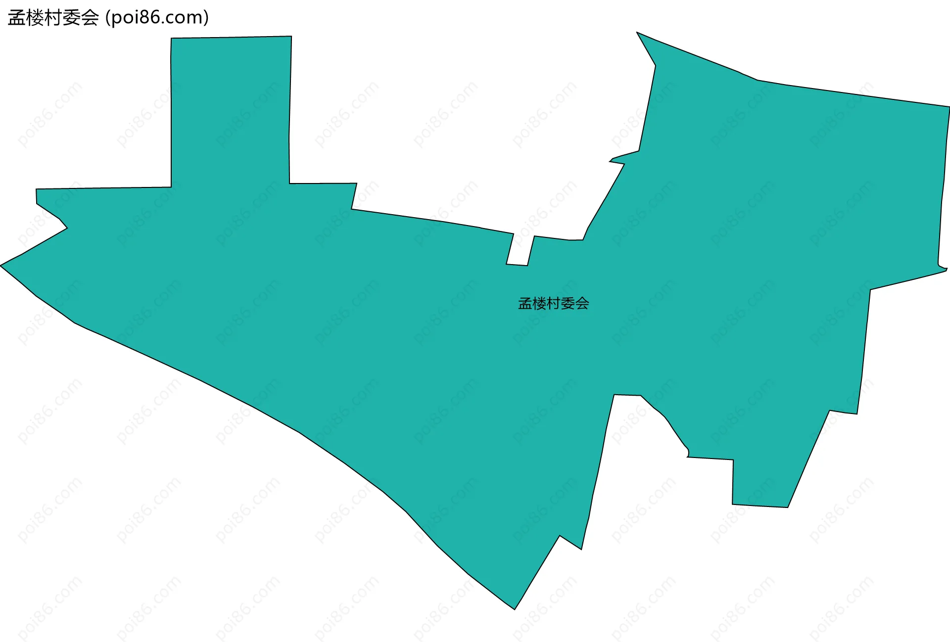 孟楼村委会边界地图