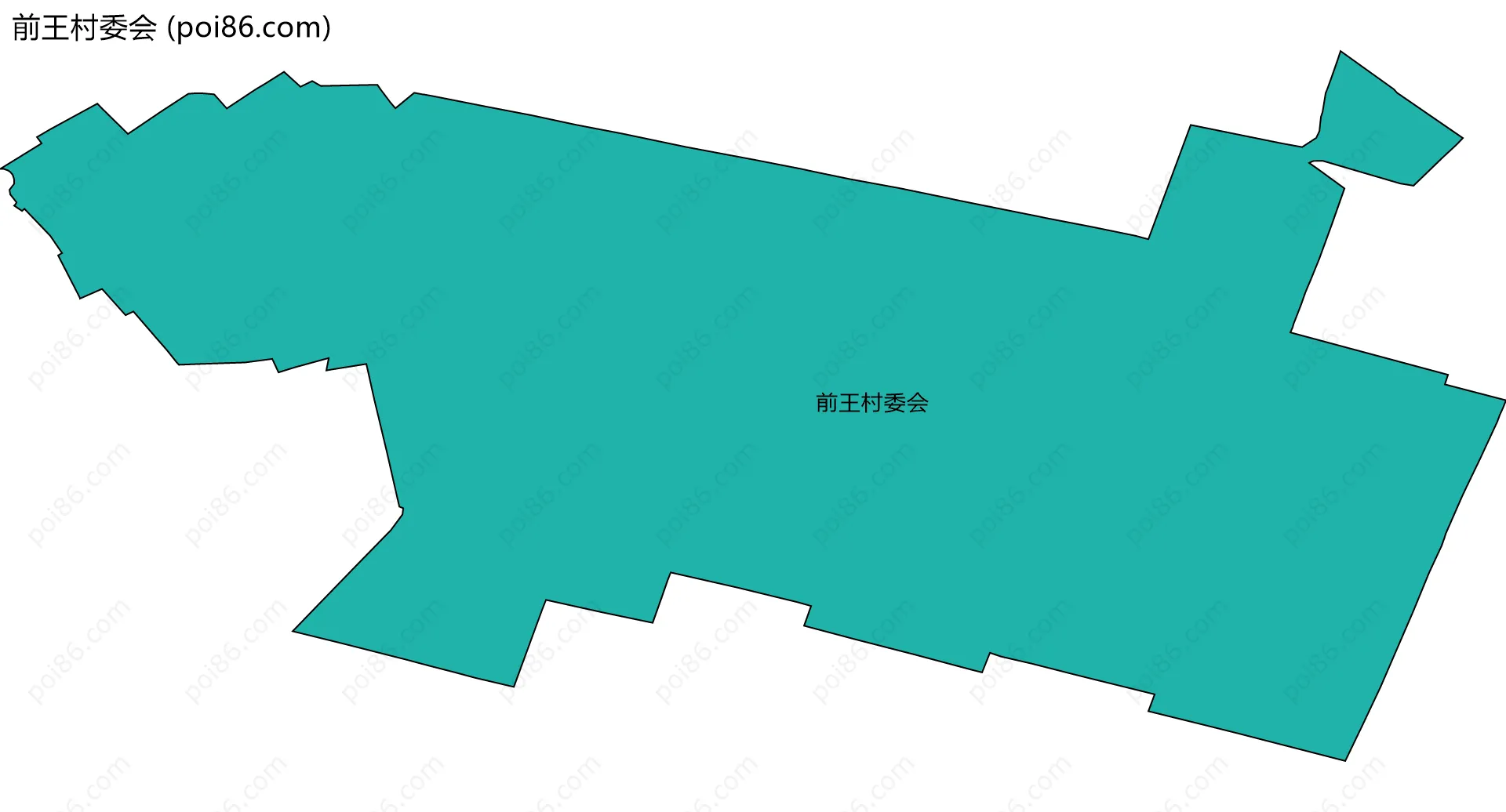 前王村委会边界地图