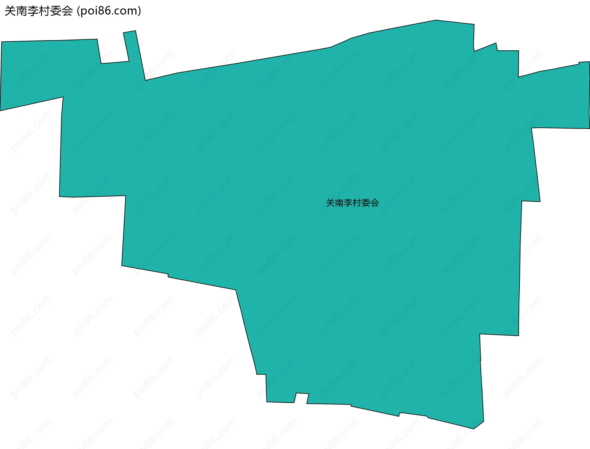 关南李村委会边界地图