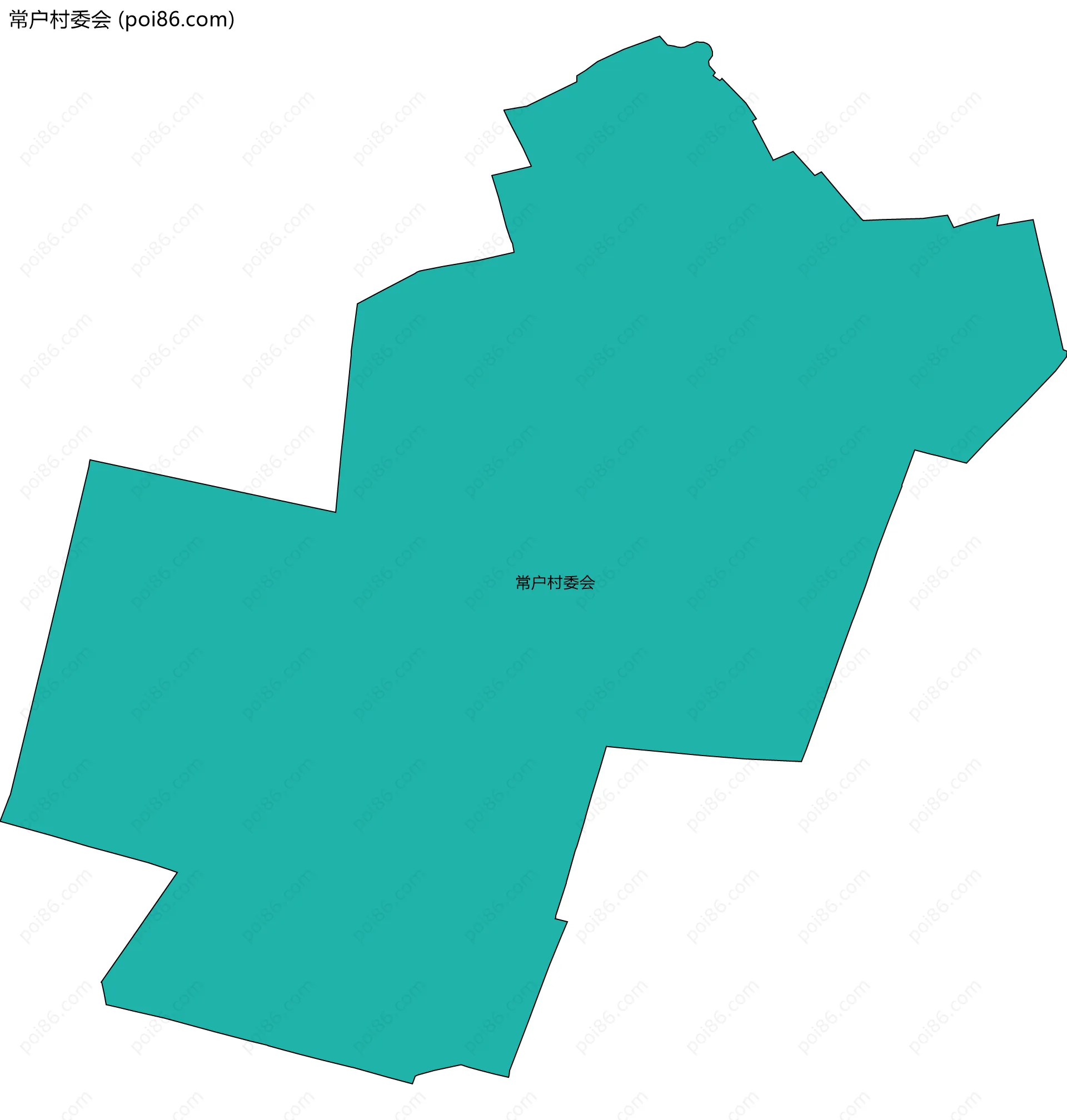 常户村委会边界地图