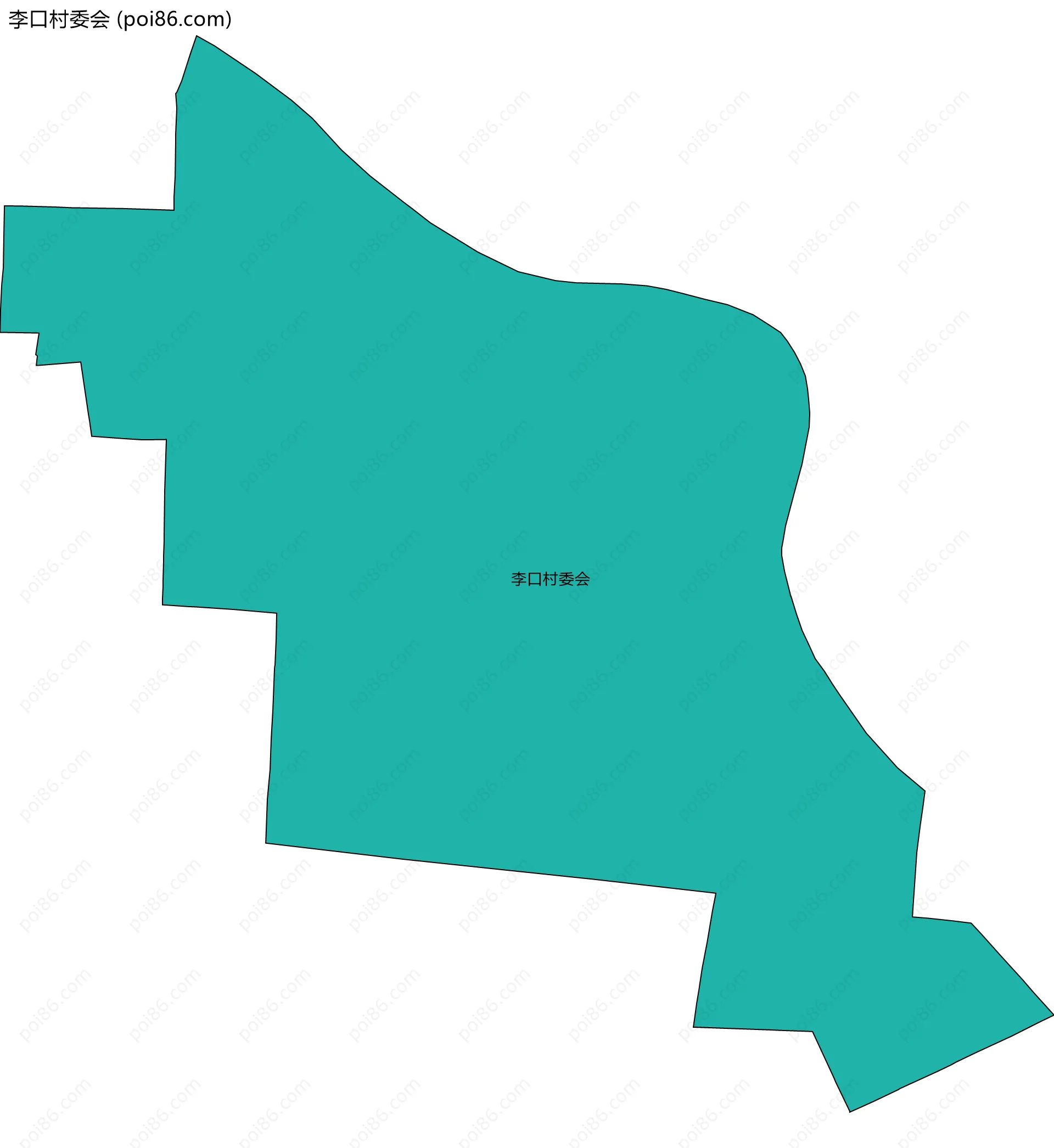 李口村委会边界地图