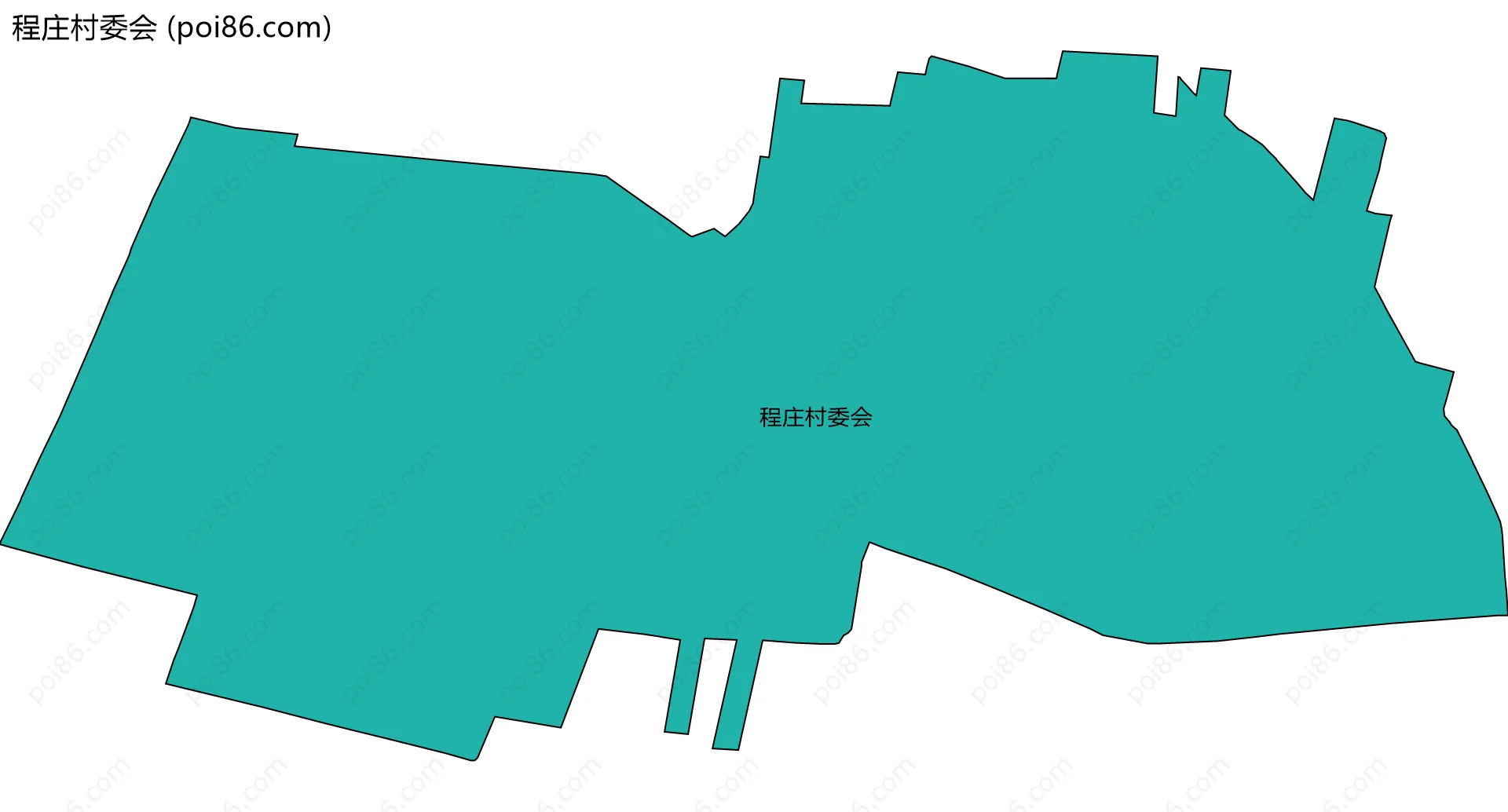 程庄村委会边界地图