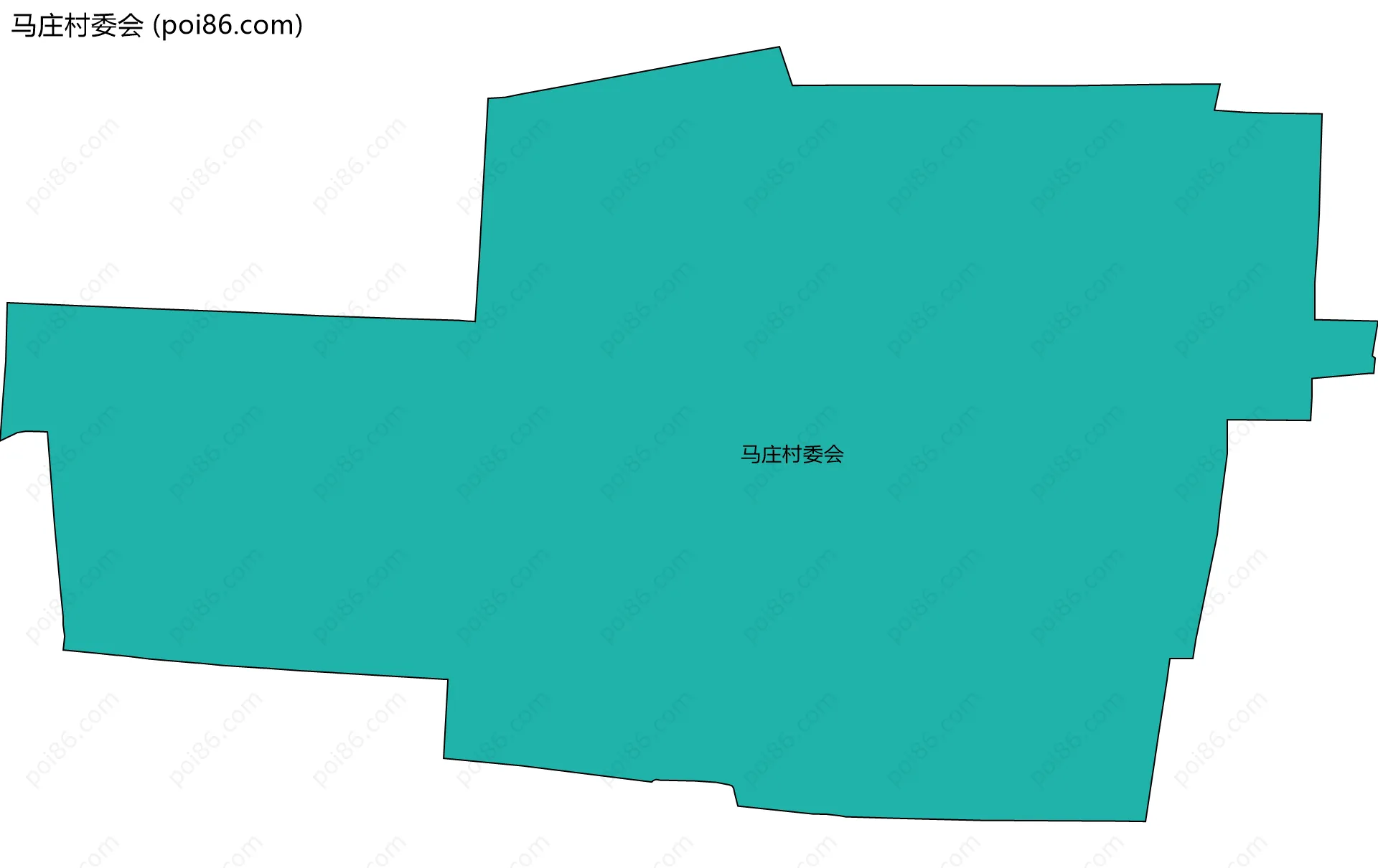 马庄村委会边界地图