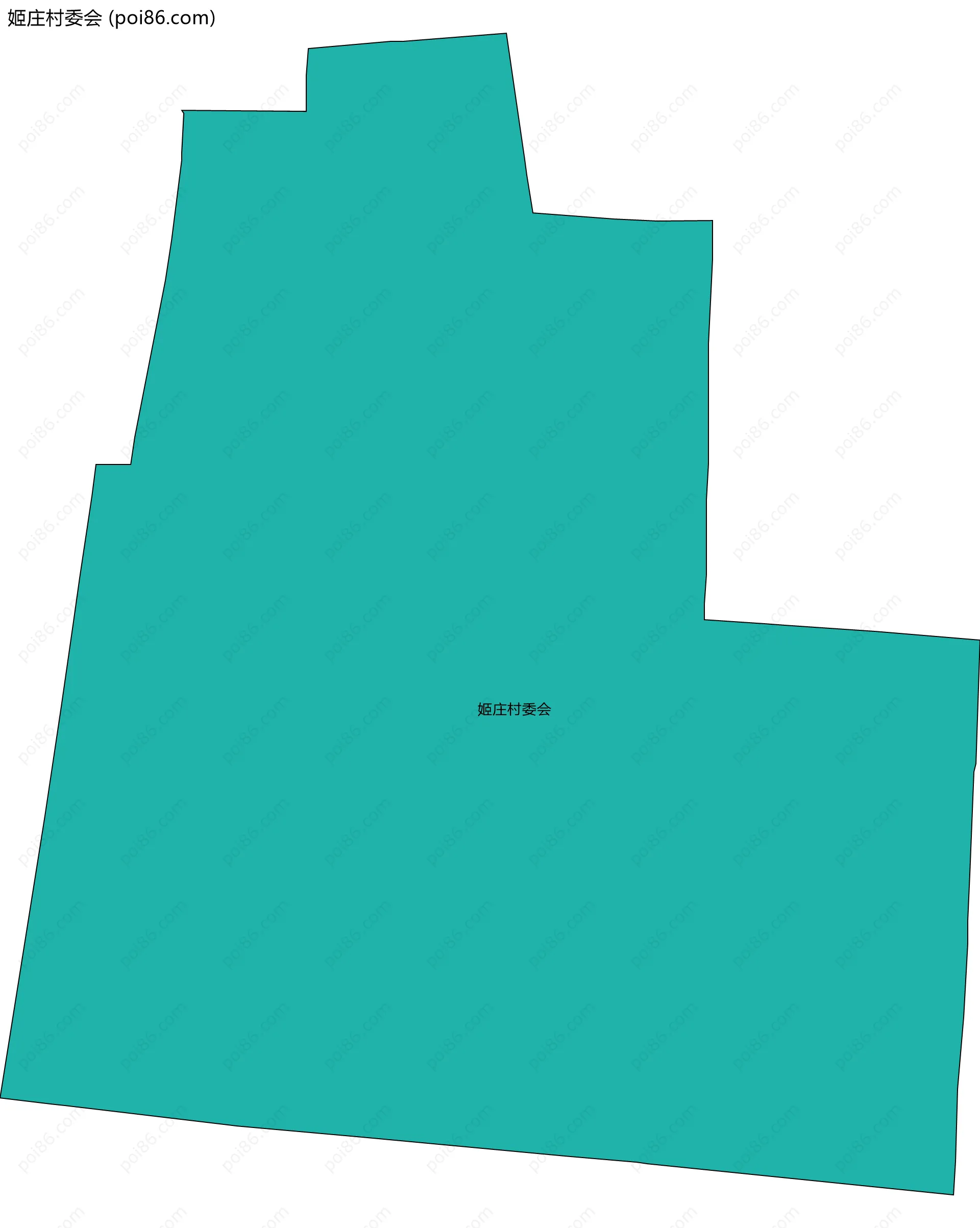 姬庄村委会边界地图