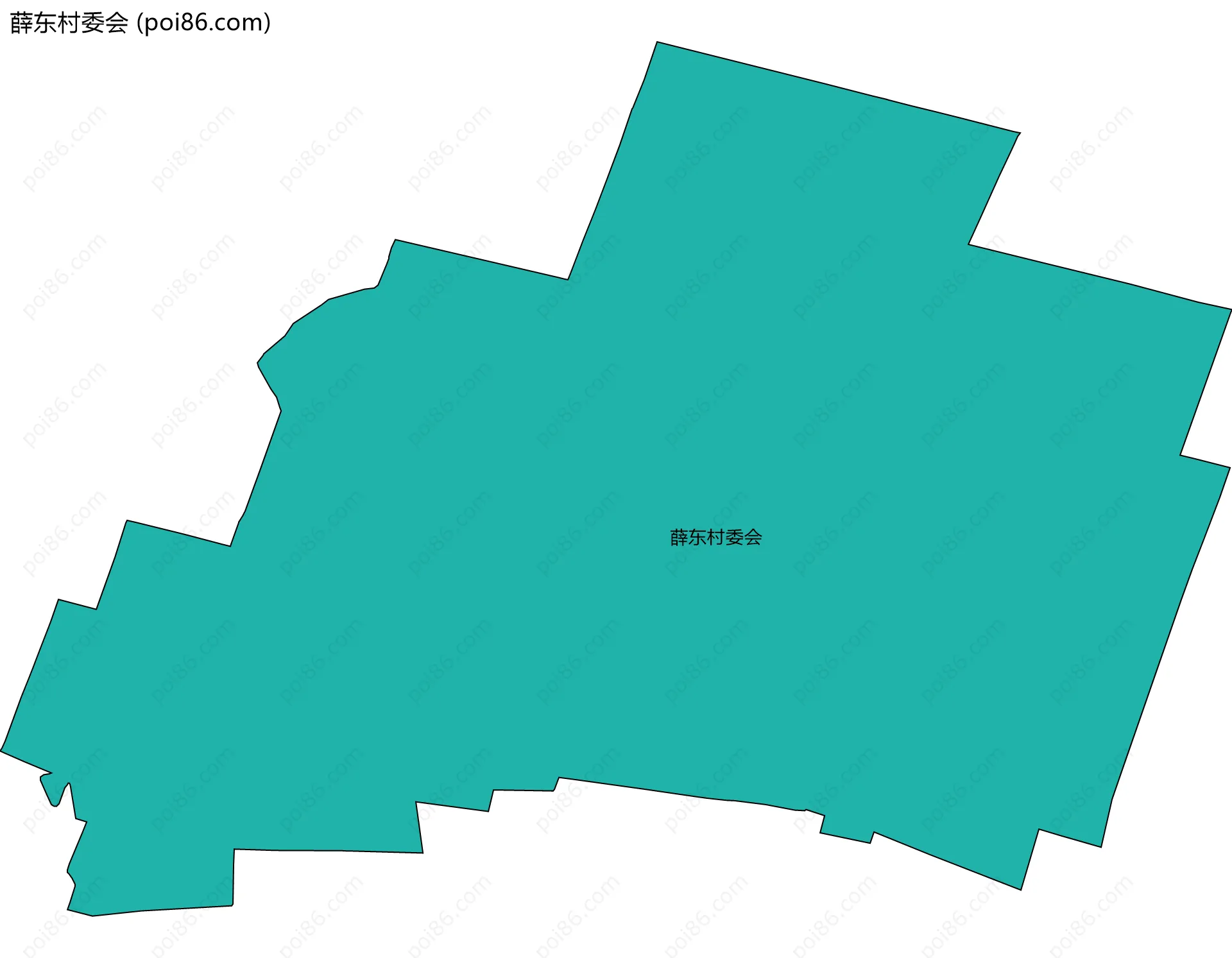 薛东村委会边界地图
