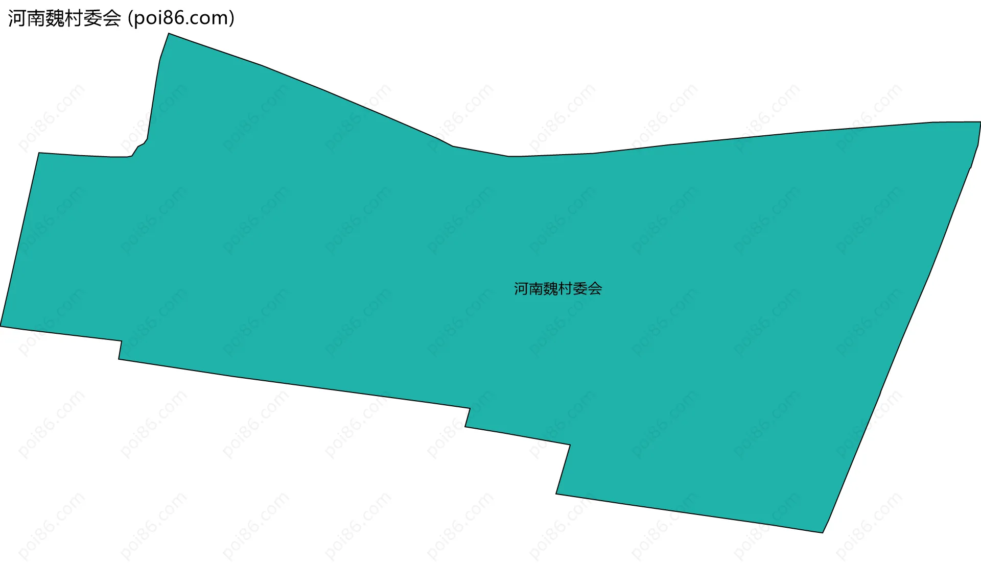 河南魏村委会边界地图