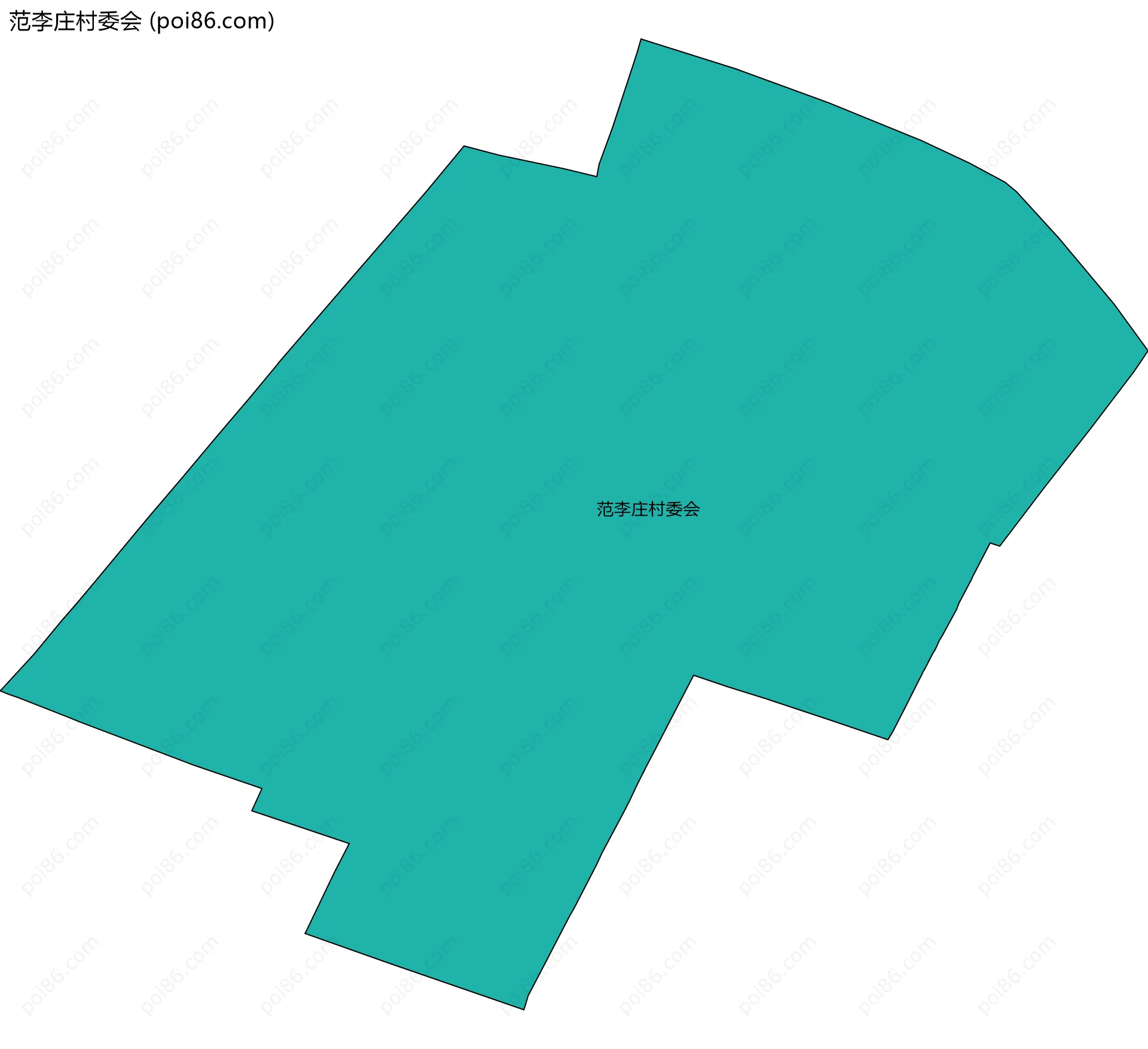 范李庄村委会边界地图