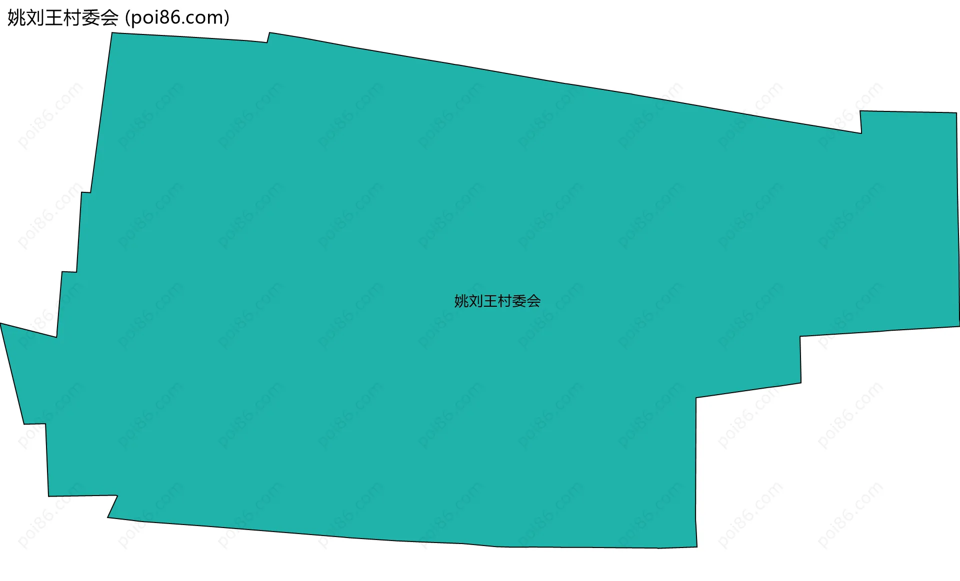 姚刘王村委会边界地图