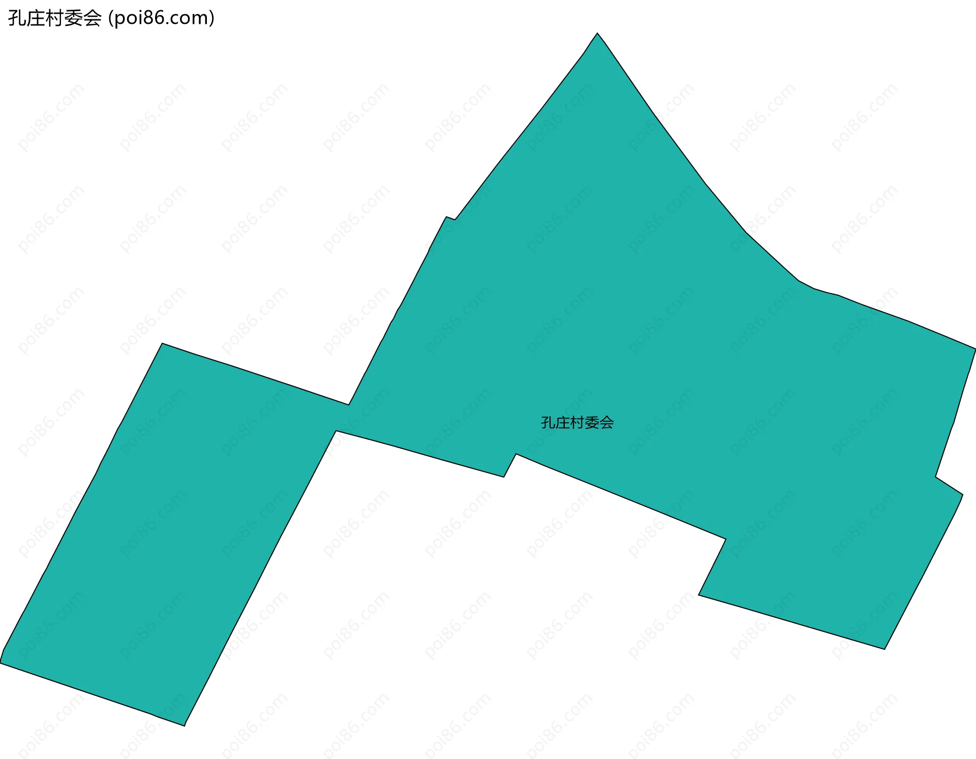 孔庄村委会边界地图