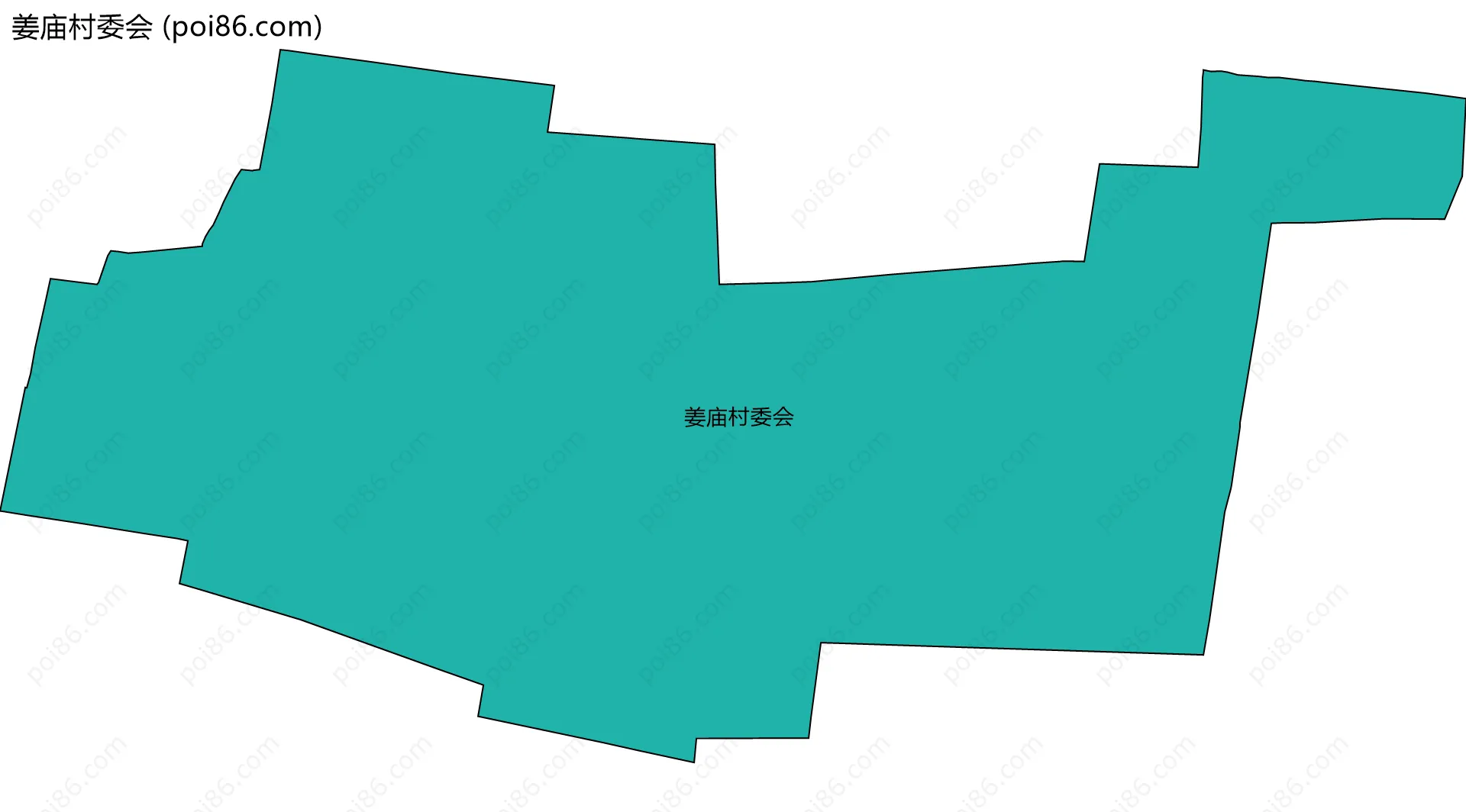 姜庙村委会边界地图