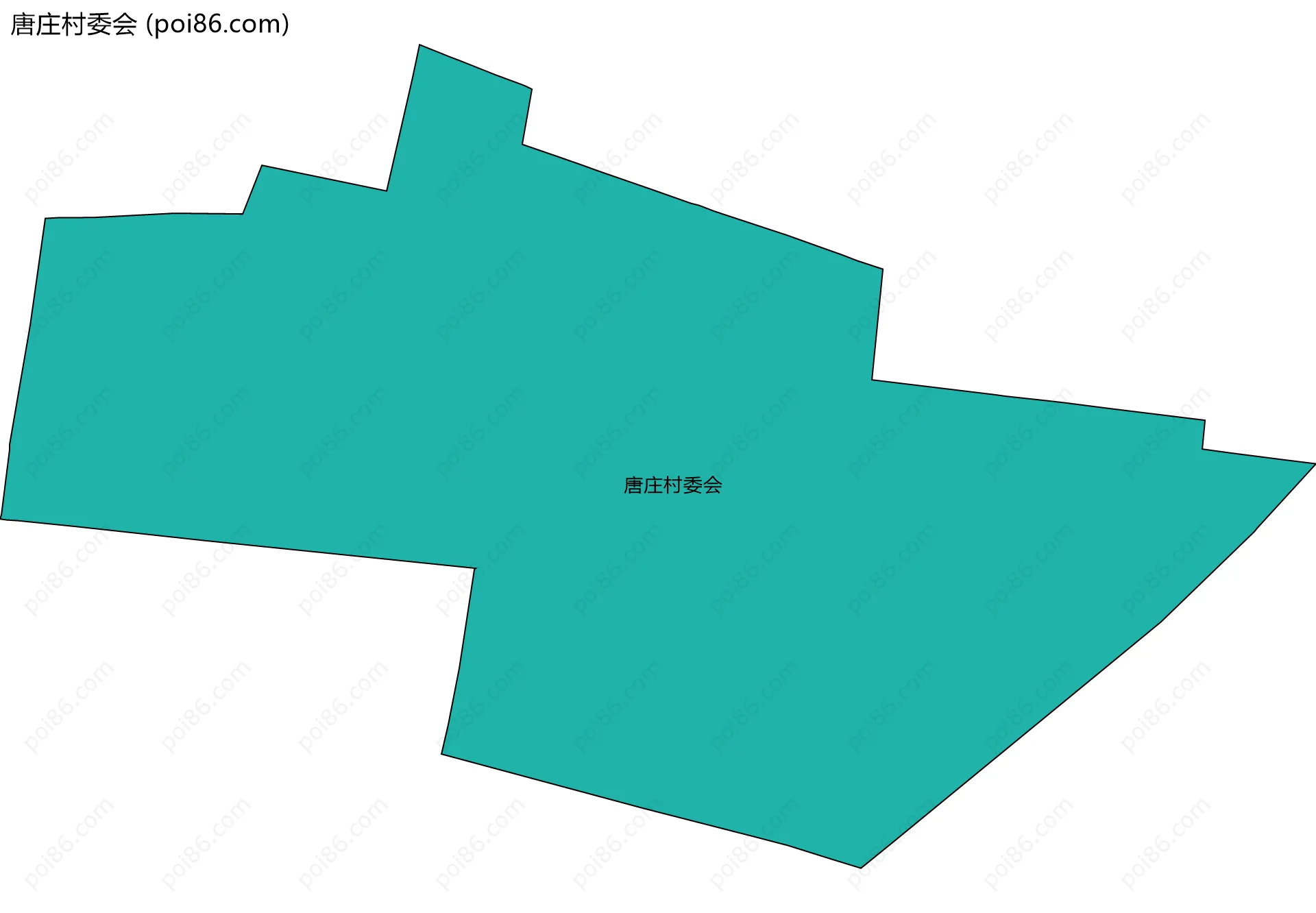 唐庄村委会边界地图