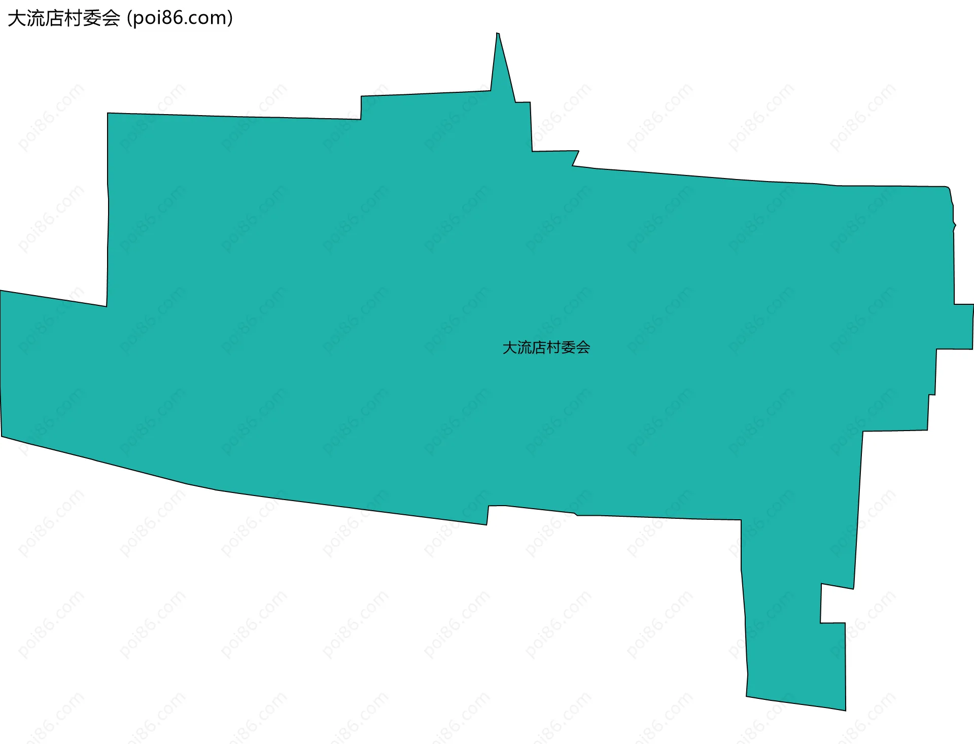 大流店村委会边界地图