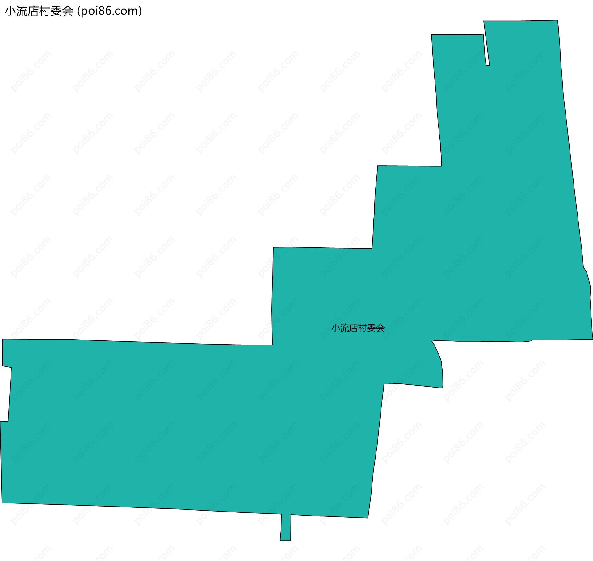 小流店村委会边界地图