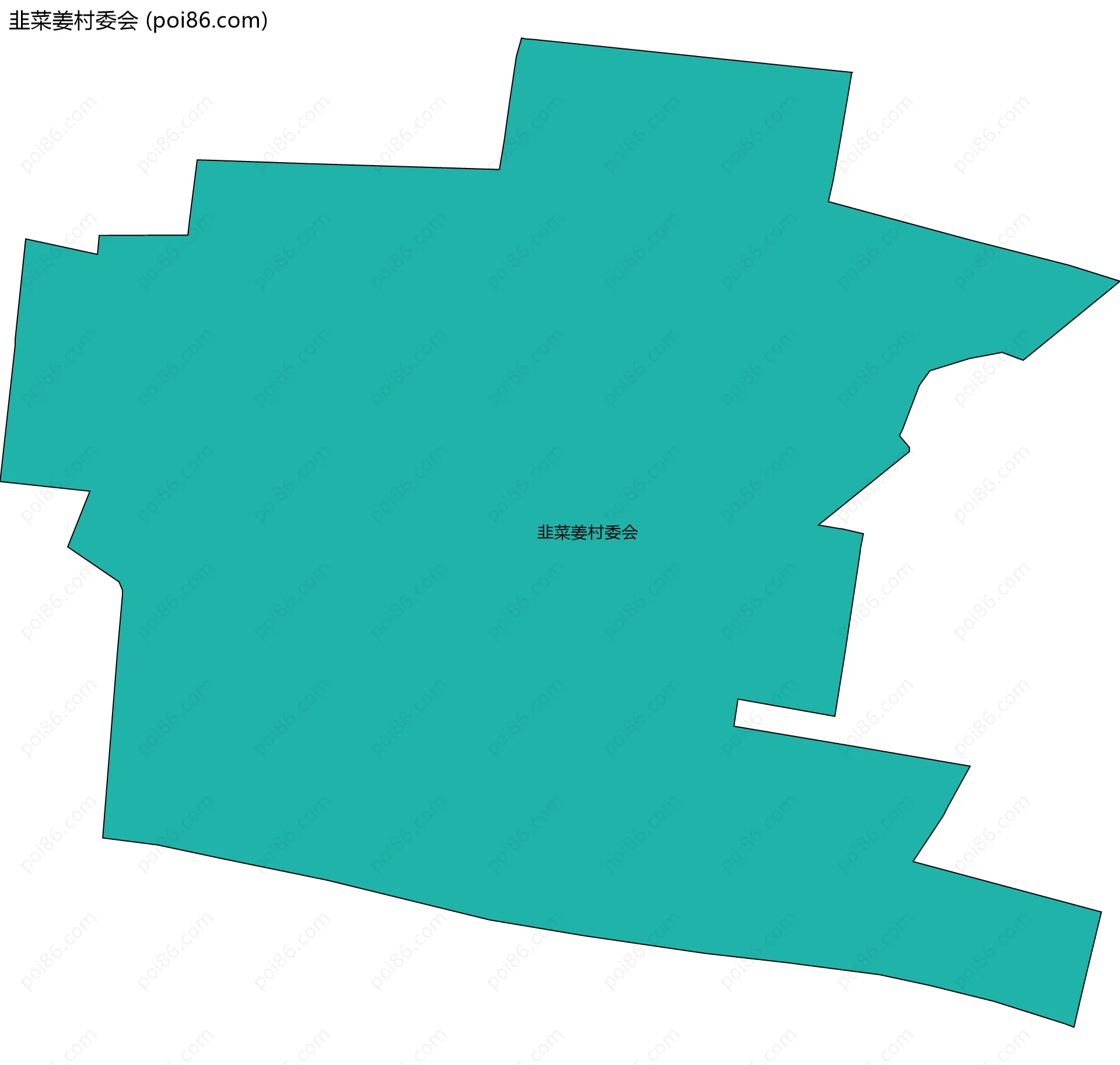 韭菜姜村委会边界地图