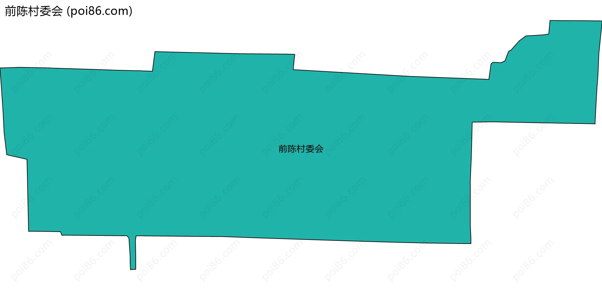 前陈村委会边界地图