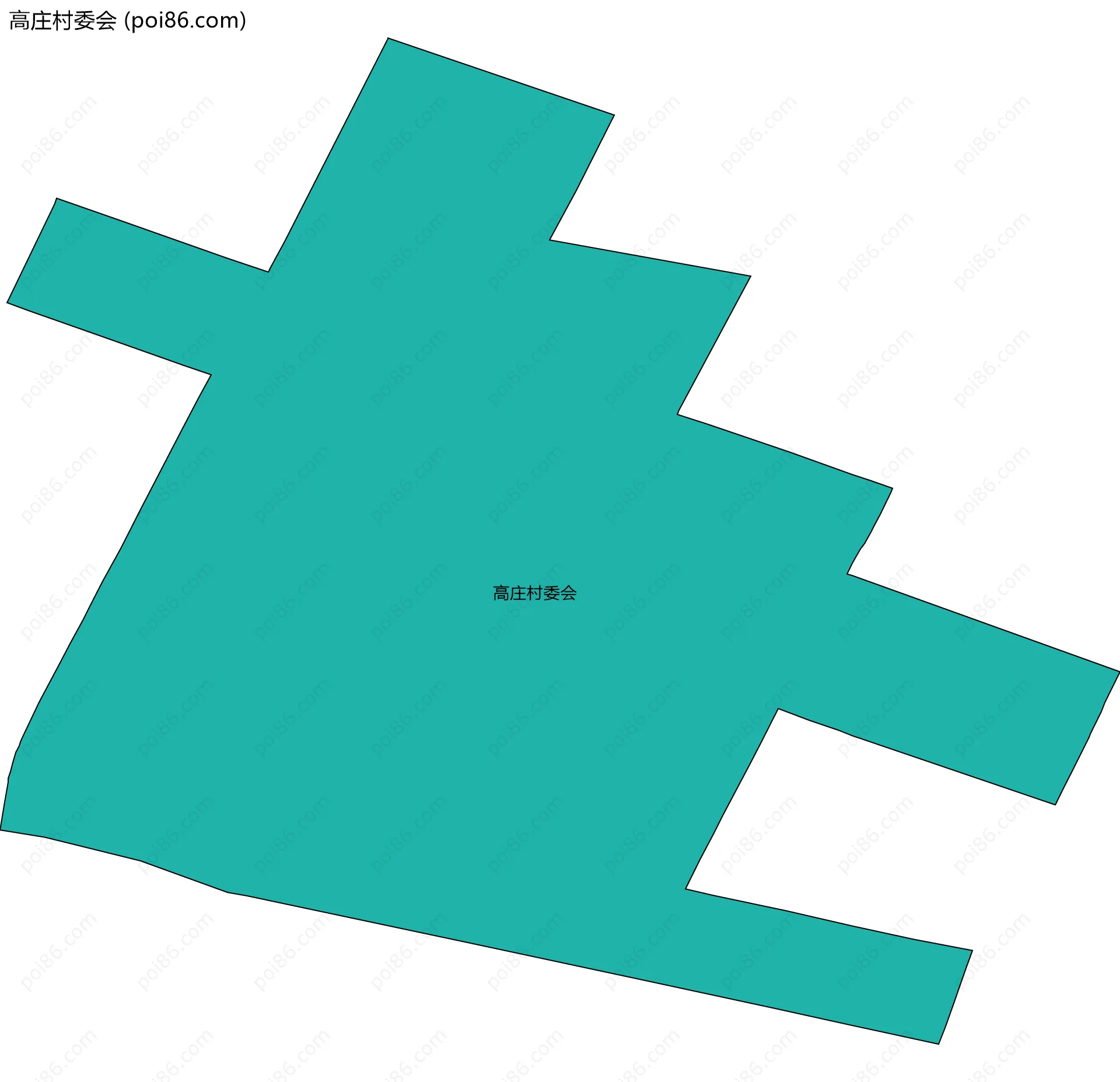 高庄村委会边界地图
