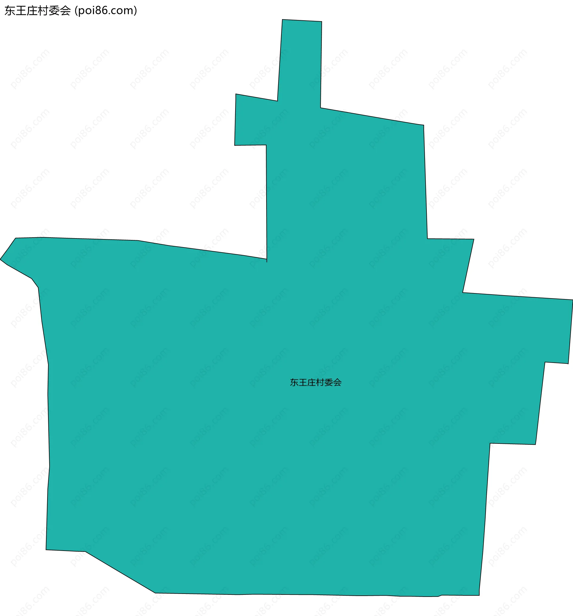 东王庄村委会边界地图