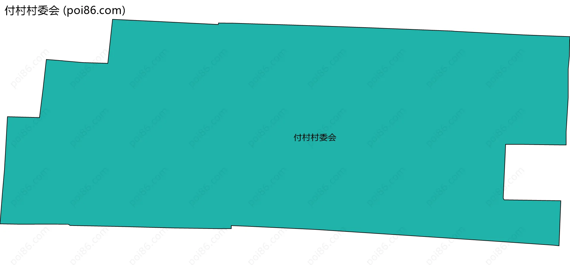 付村村委会边界地图