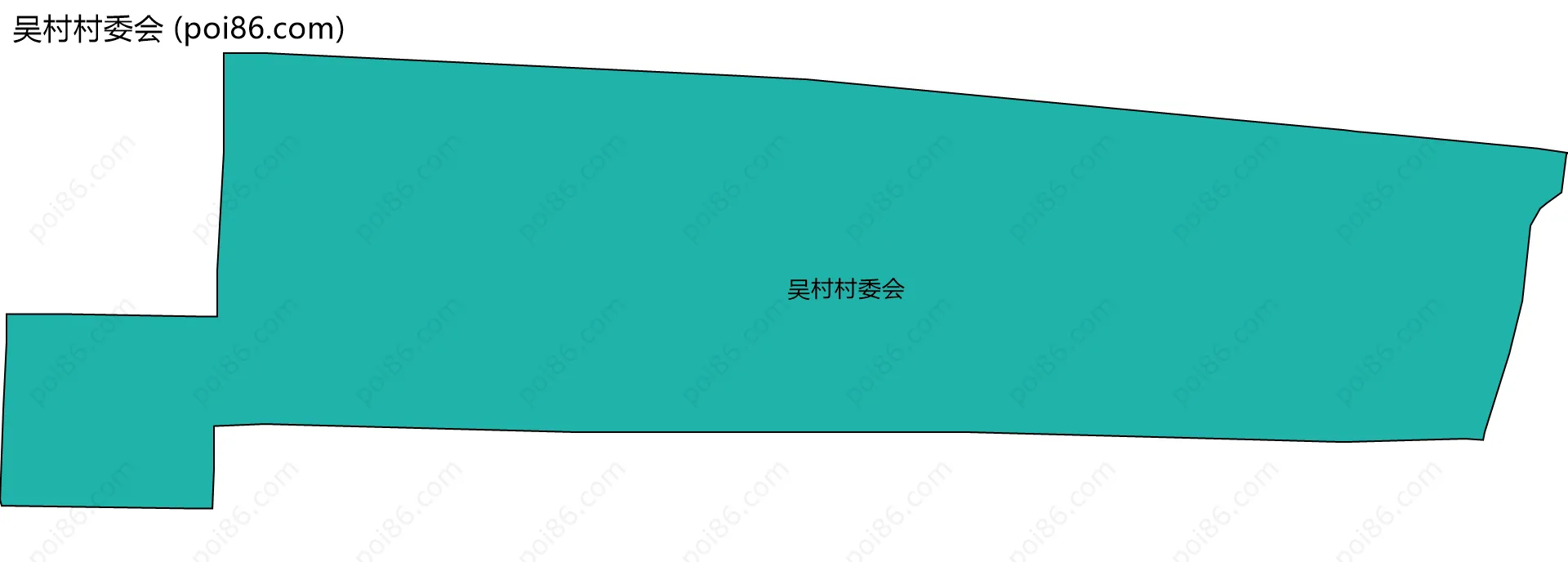 吴村村委会边界地图