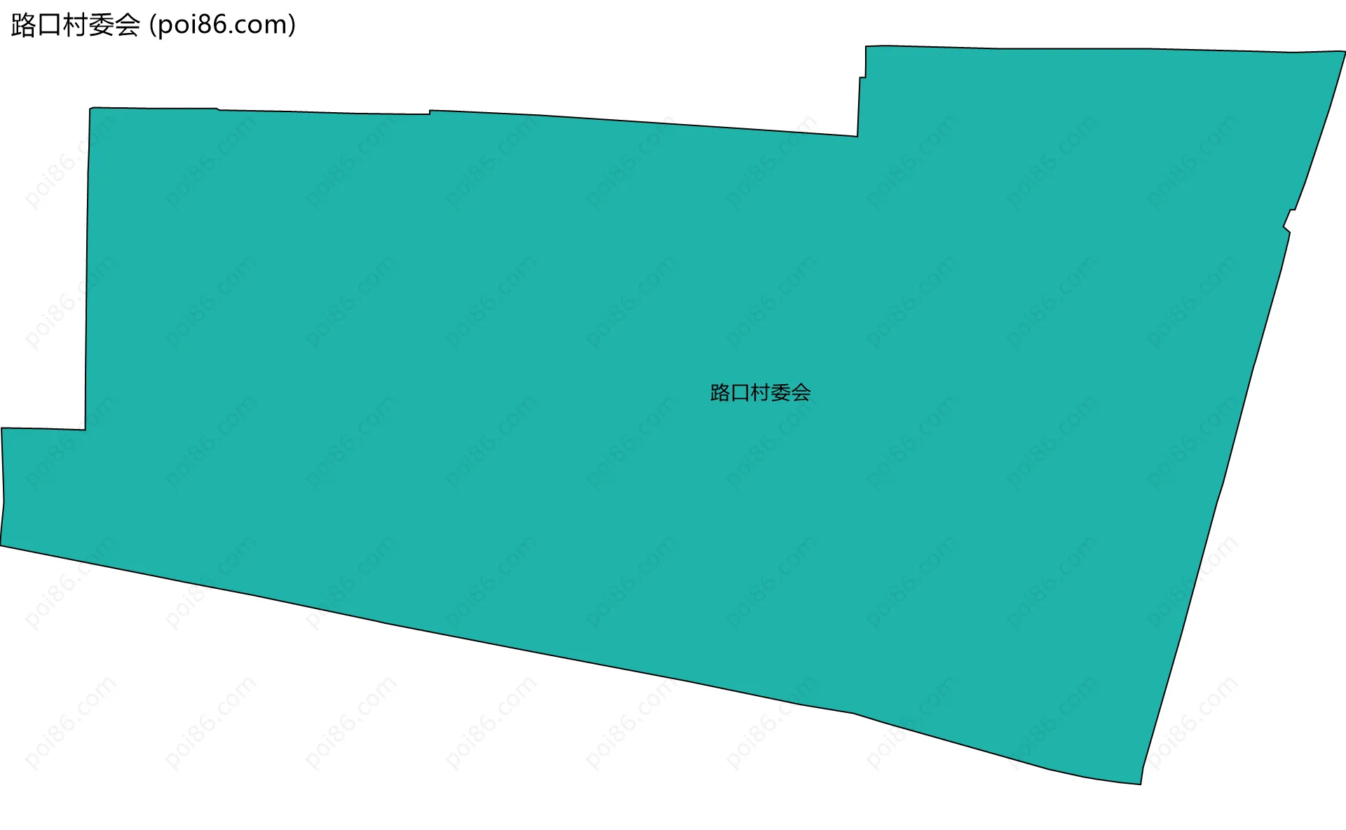 路口村委会边界地图