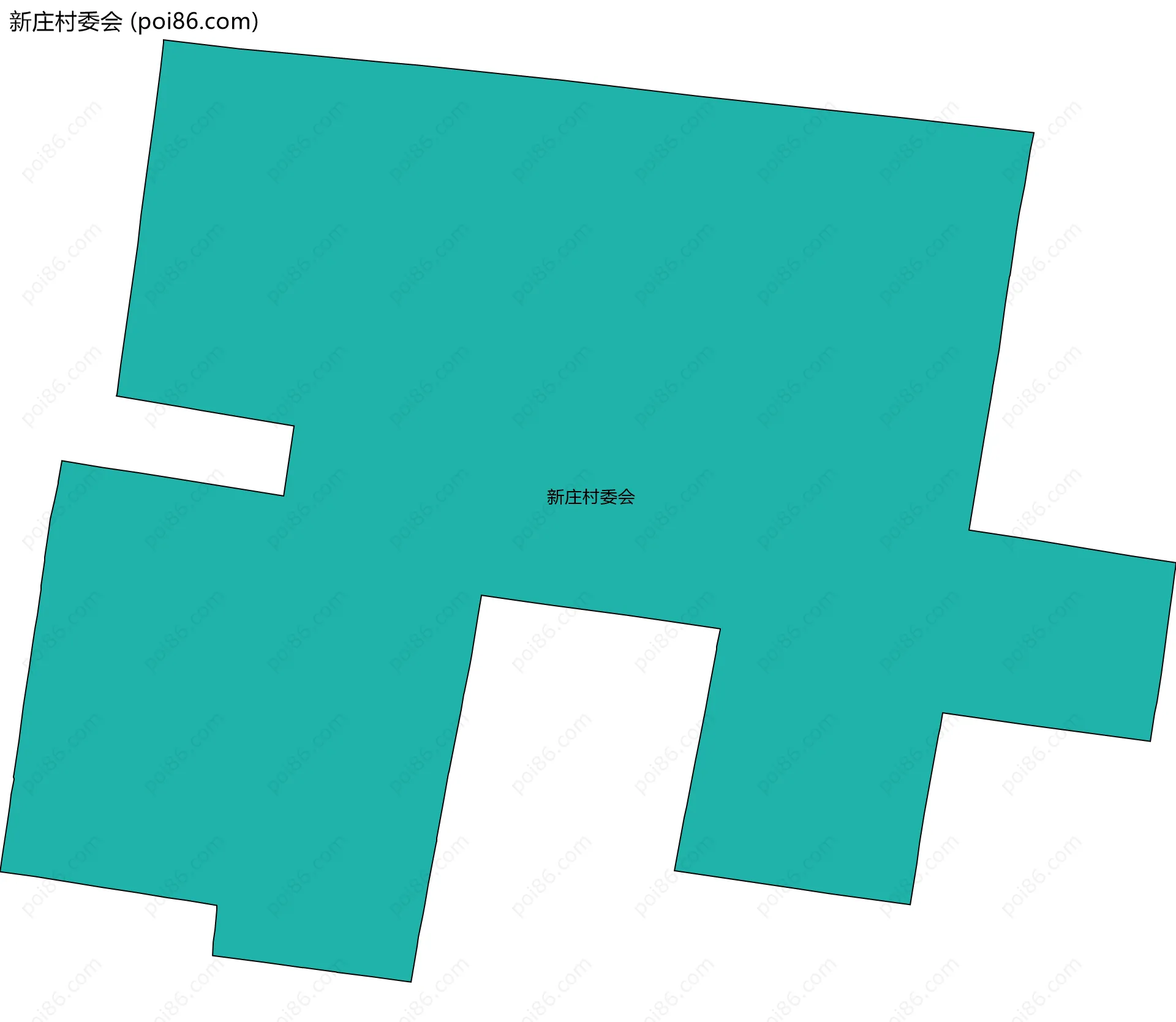新庄村委会边界地图