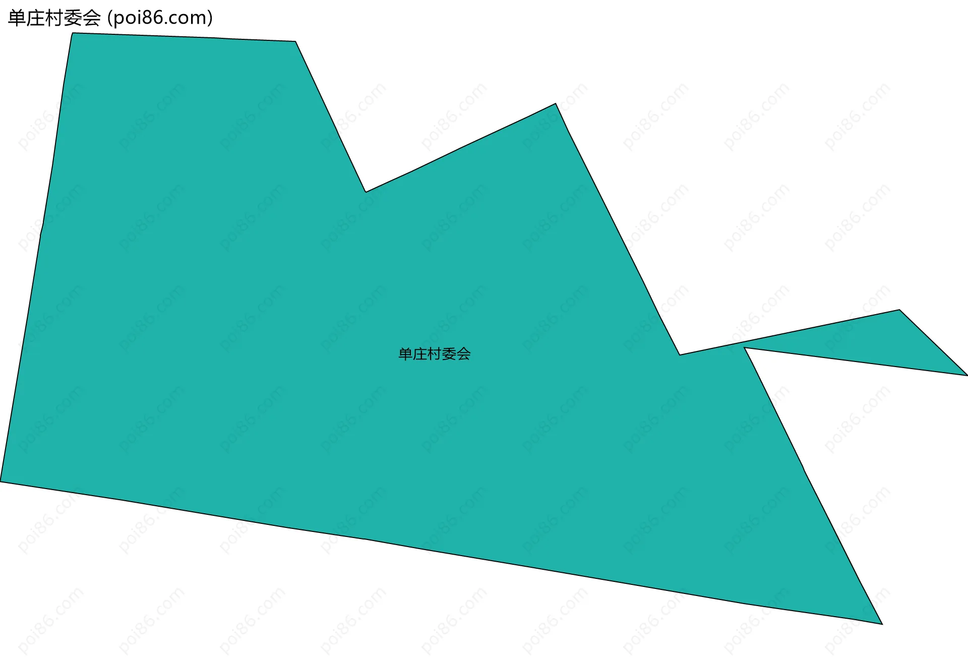 单庄村委会边界地图