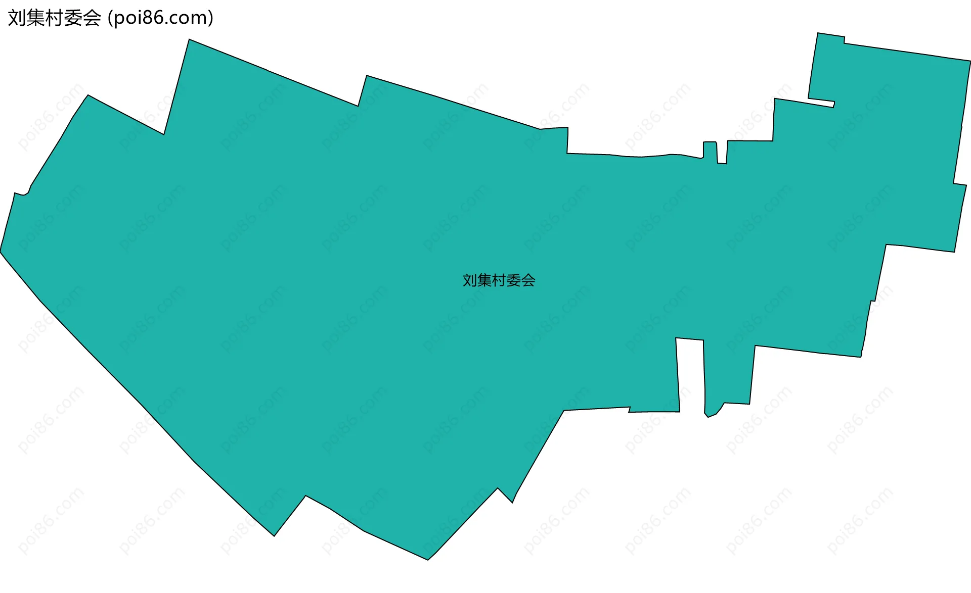 刘集村委会边界地图