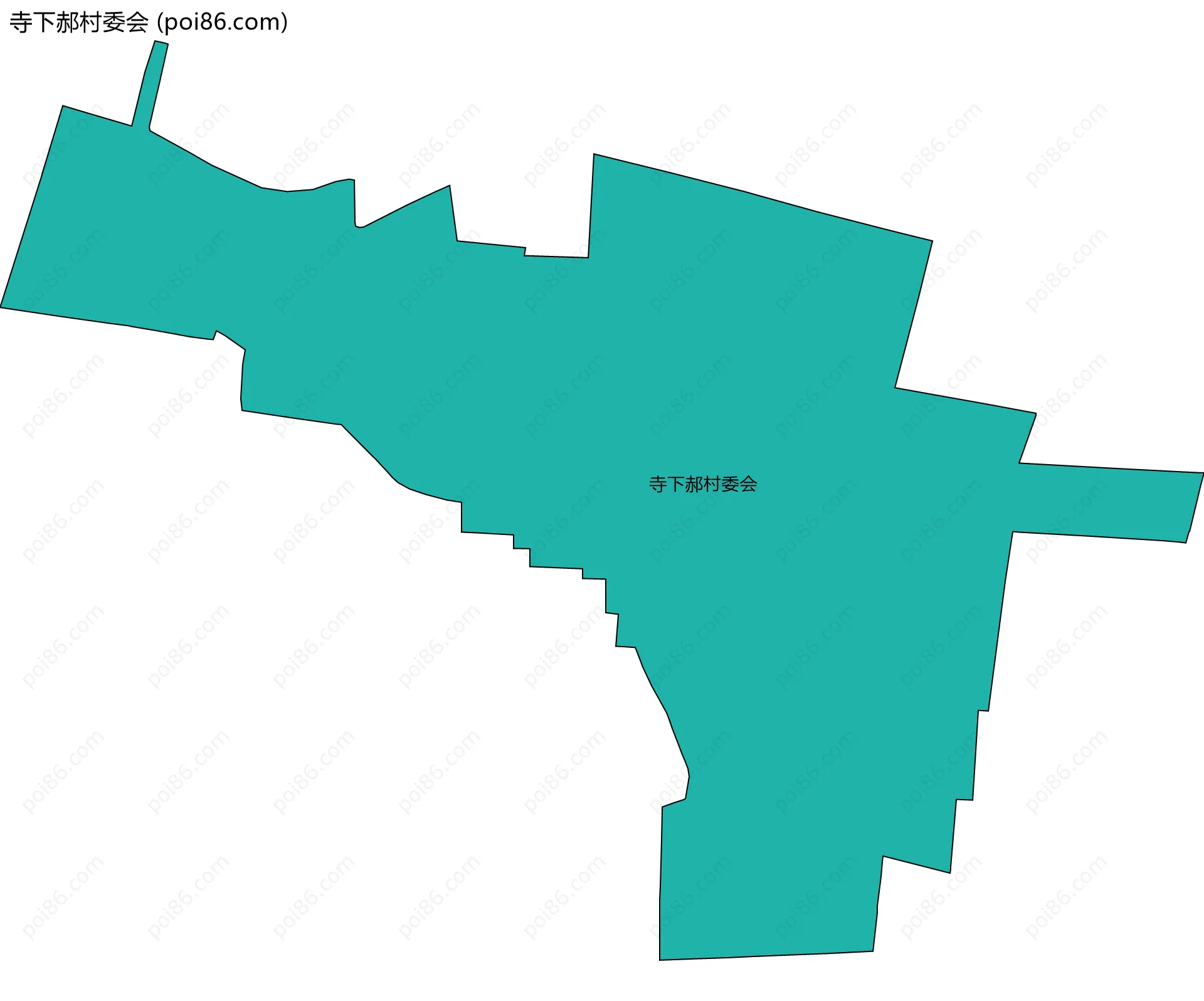 寺下郝村委会边界地图