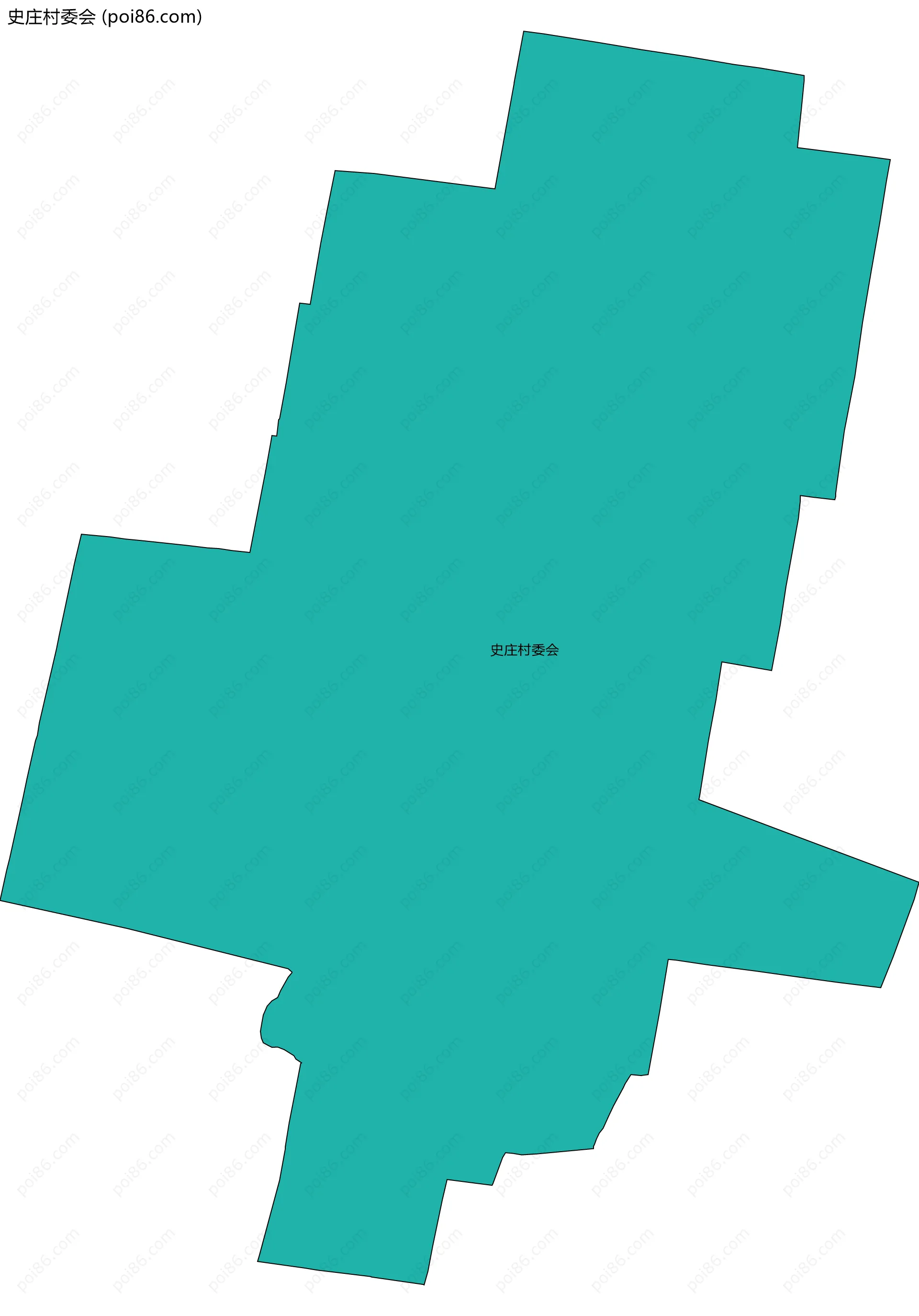 史庄村委会边界地图