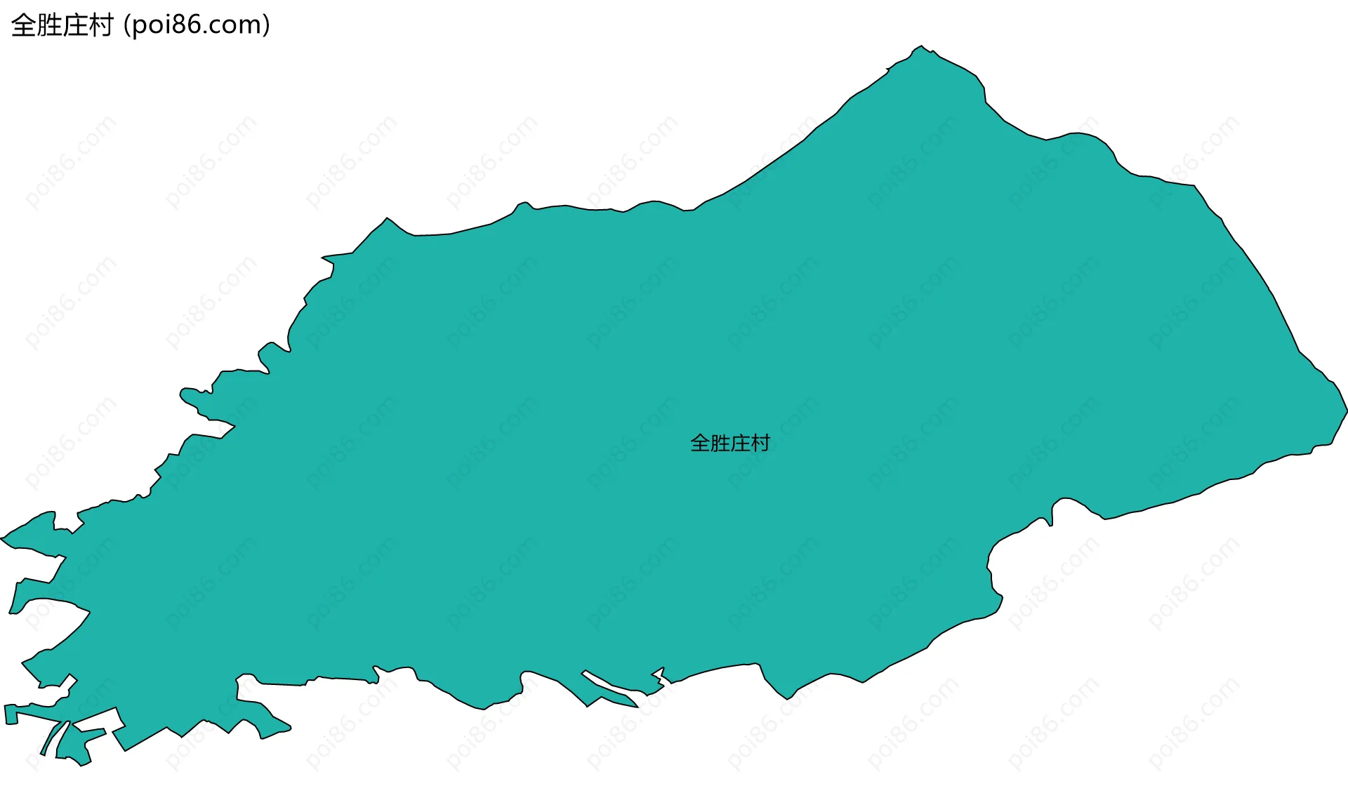 全胜庄村边界地图