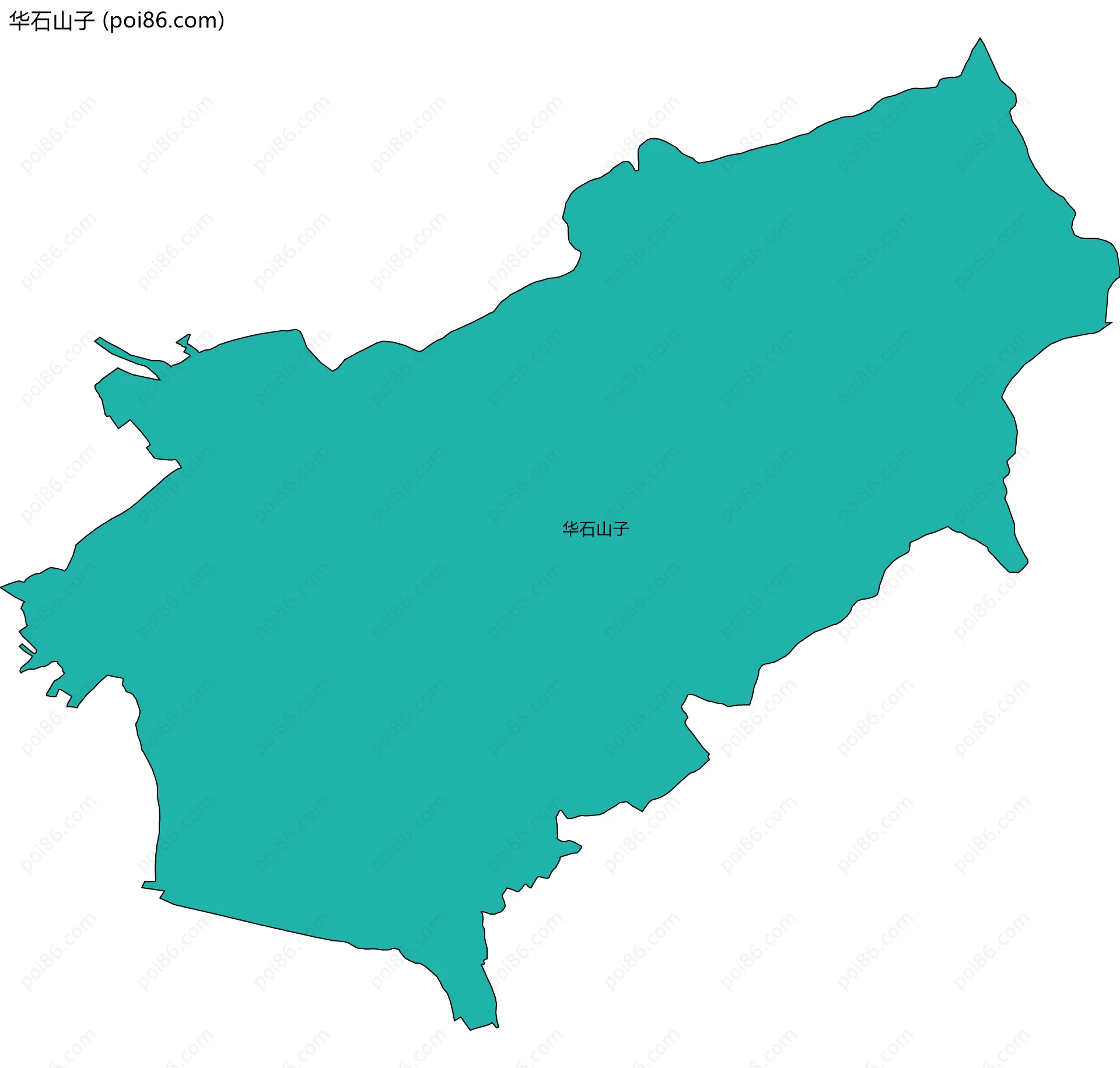 华石山子边界地图