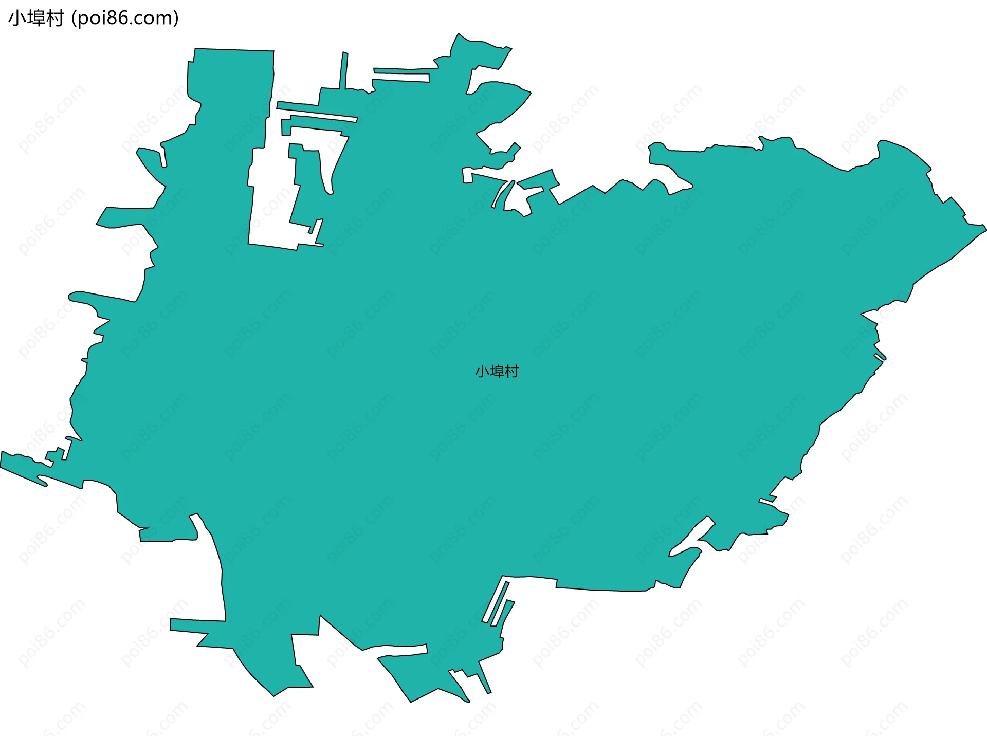 小埠村边界地图