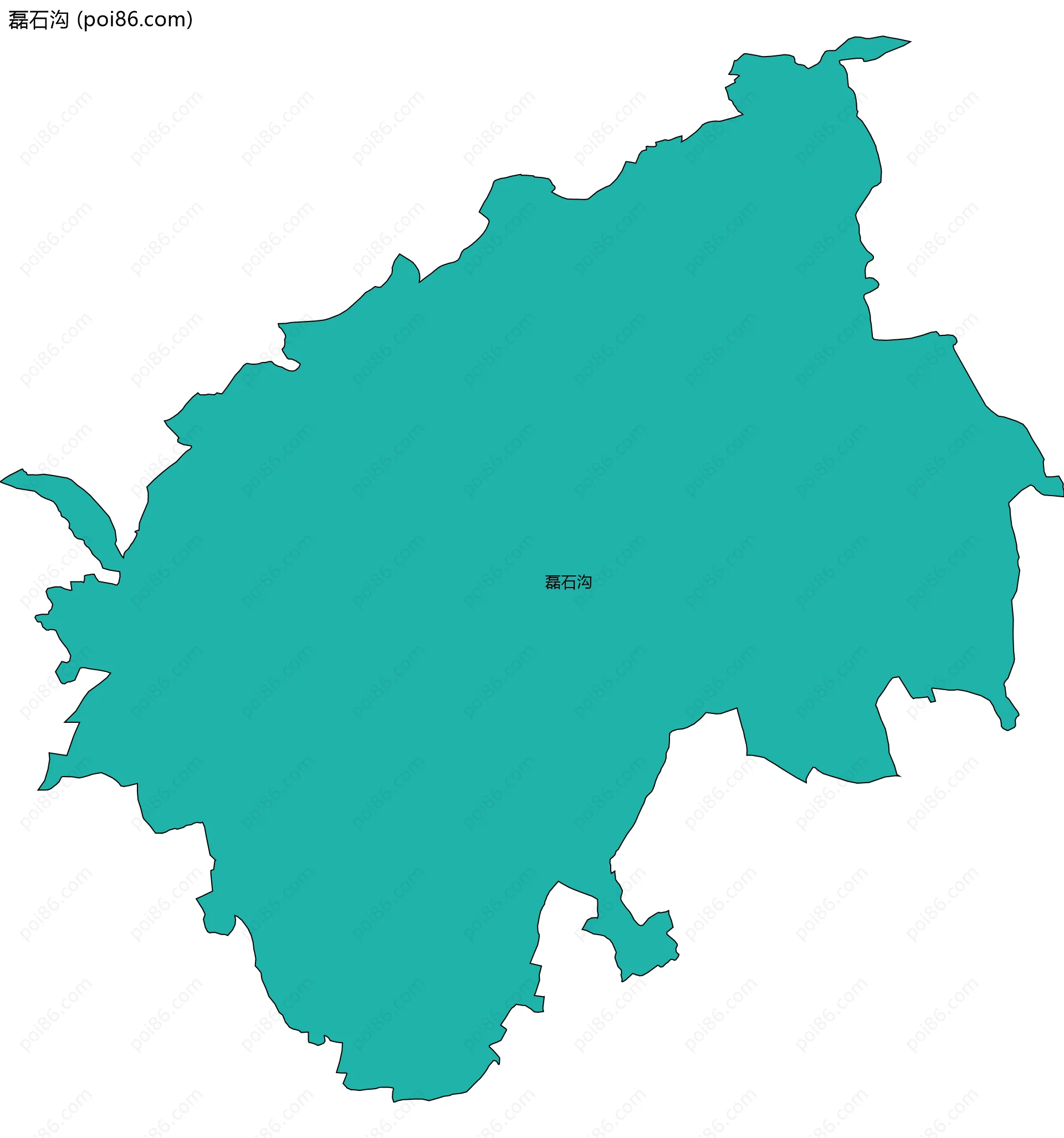 磊石沟边界地图