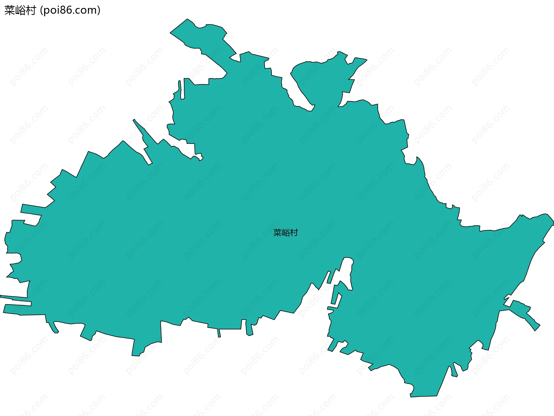 菜峪村边界地图