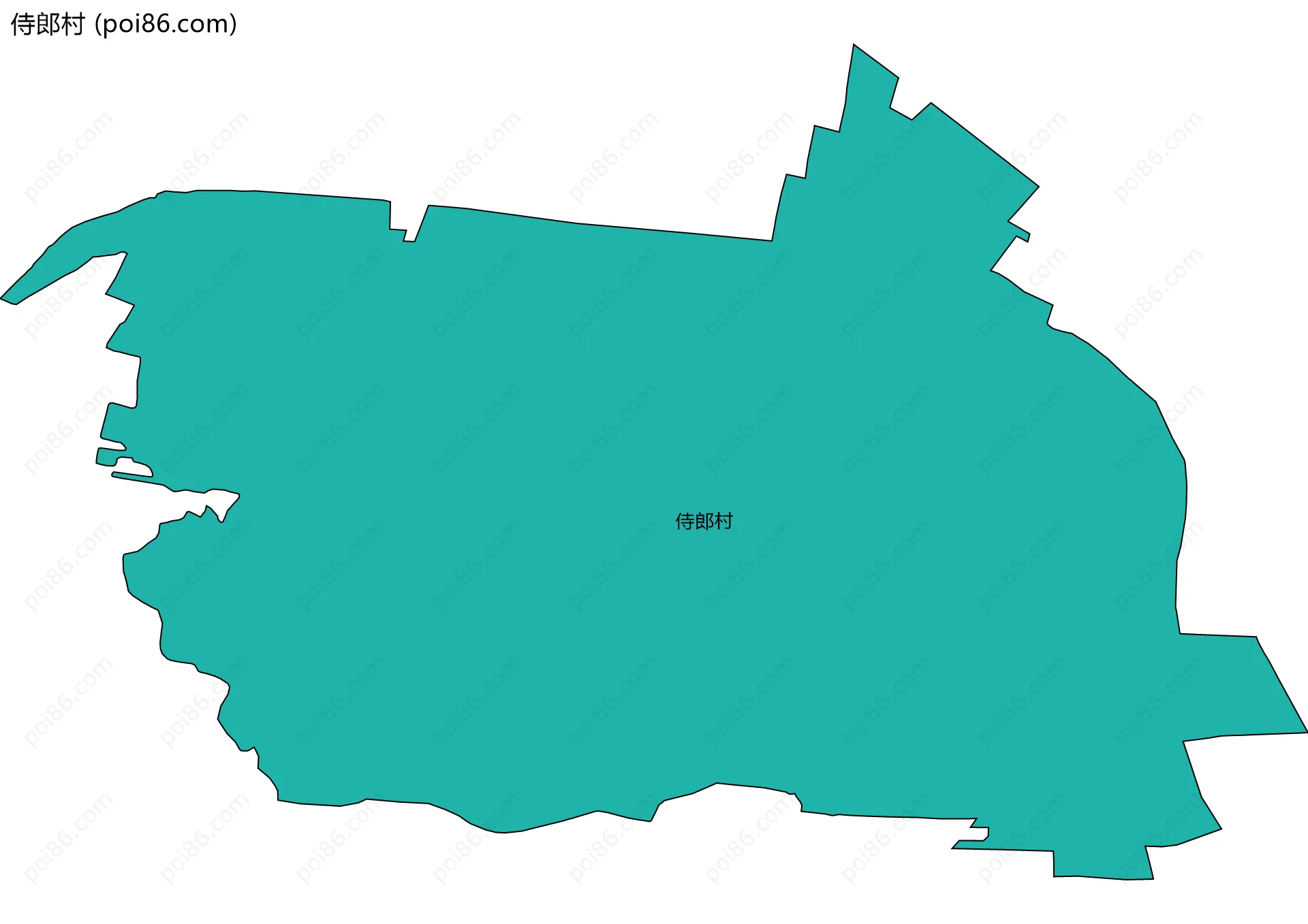 侍郎村边界地图