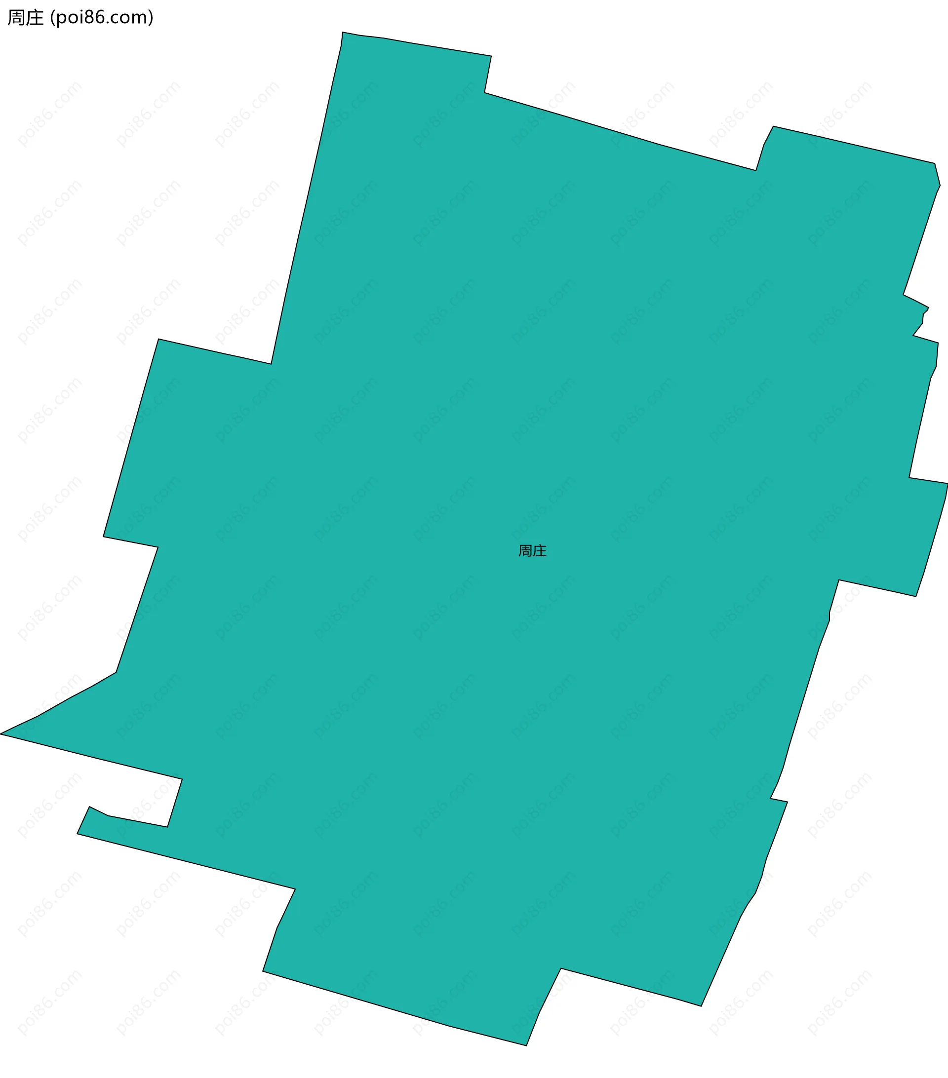 周庄边界地图