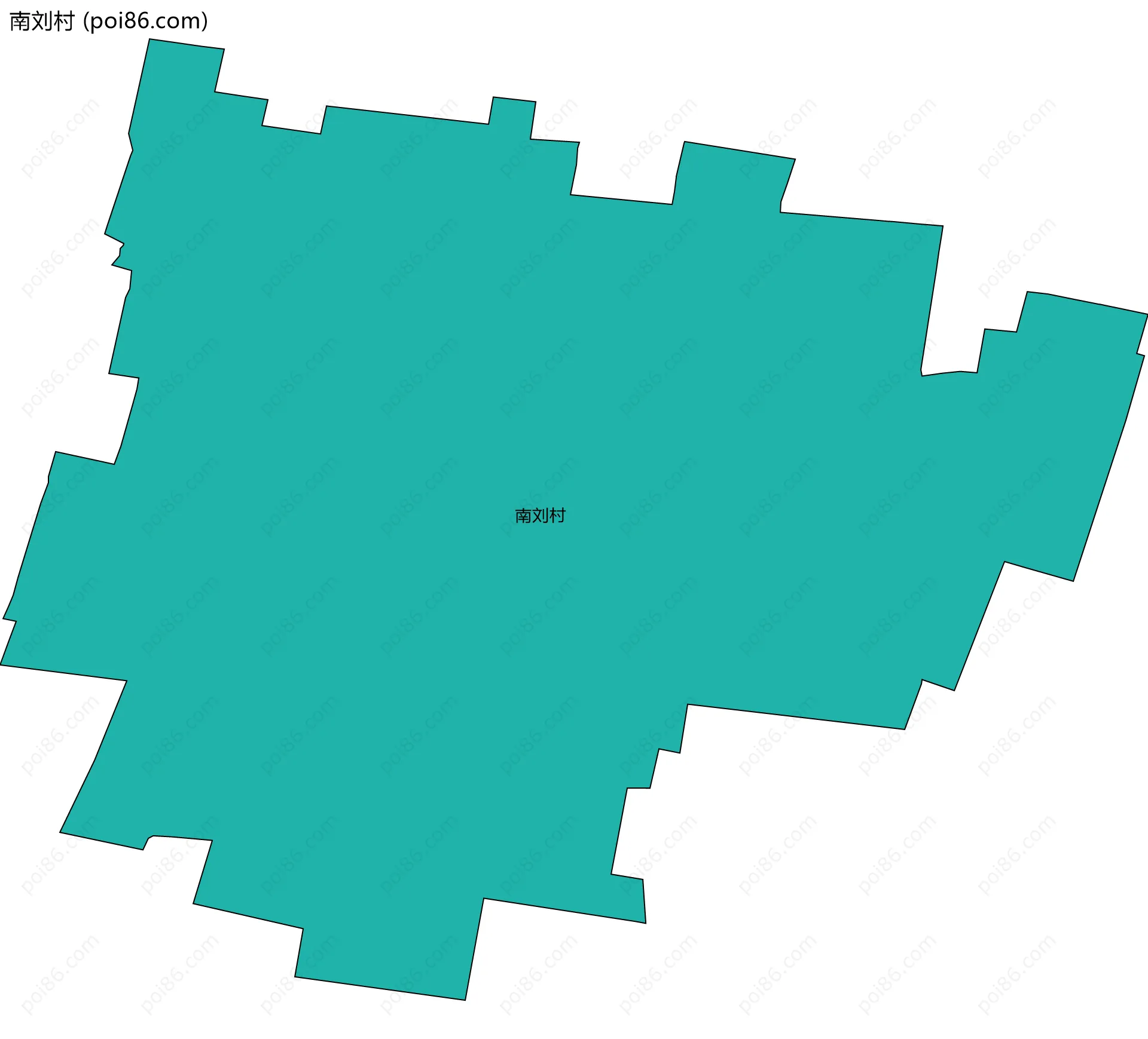 南刘村边界地图