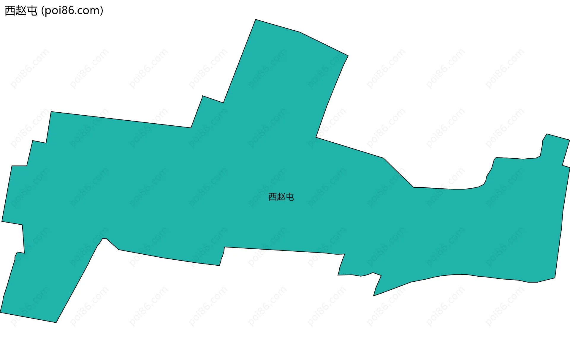 西赵屯边界地图